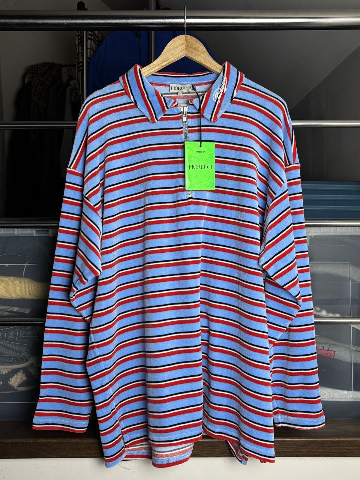 Fiorucci Fiorucci Zip Up Oversize Polo Shirt Size US M / EU 48-50 / 2 - 1 Thumbnail