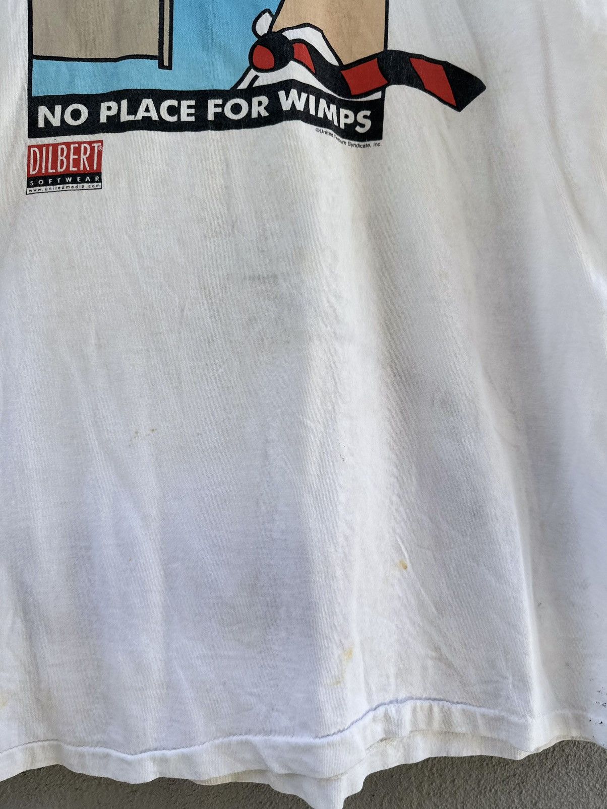 Apple Thrashed Vintage 90s Dilbert Softwear Technology Faded Tee Size US XL / EU 56 / 4 - 7 Thumbnail