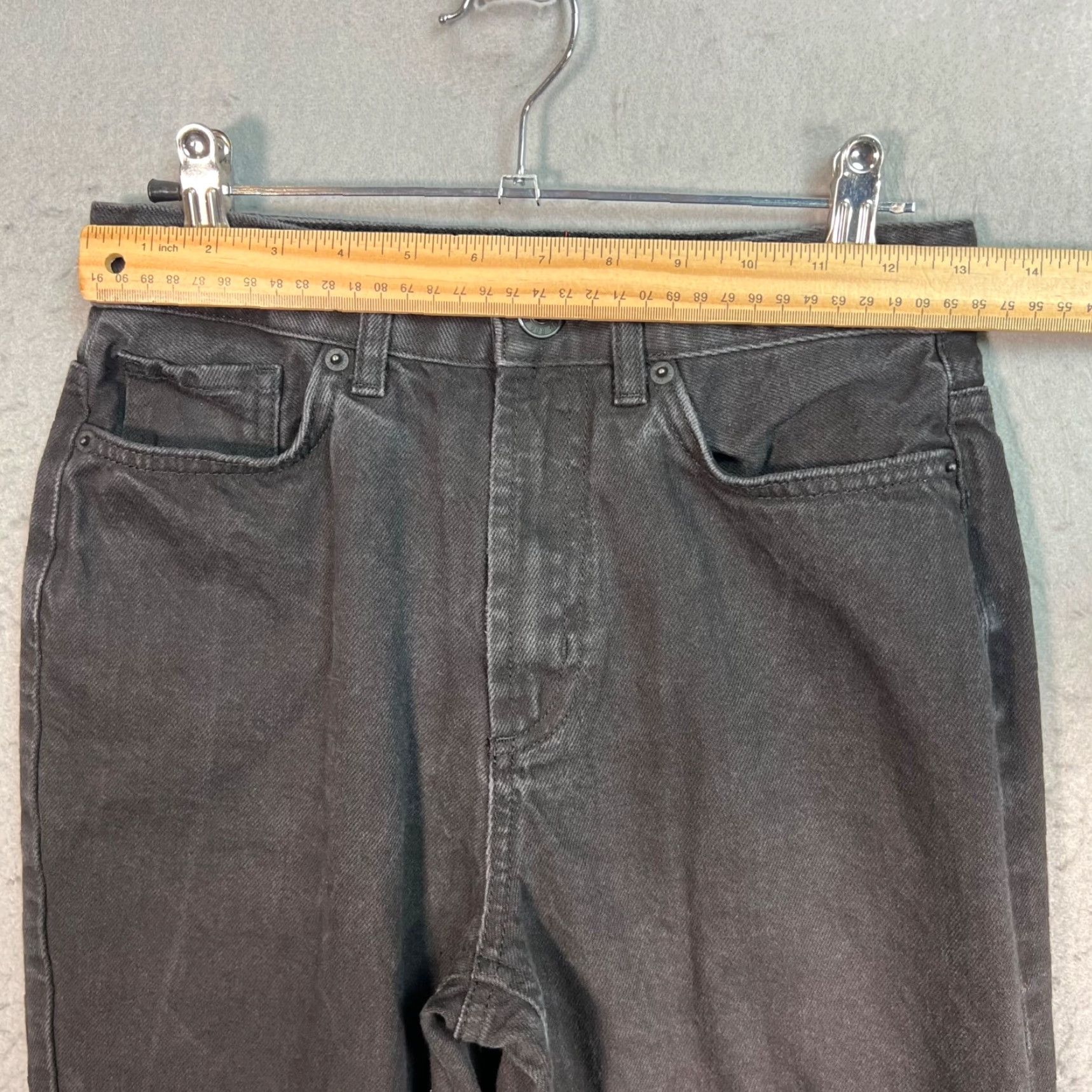 Bdg BDG Urban Outfitters Womens Jeans Black Denim Cotton Mom High-Rise Size 25 Size 42" / US 20 - 5 Thumbnail