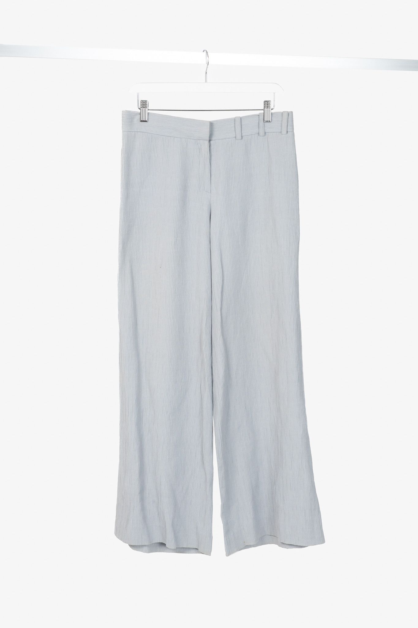 Armani Collezioni Armani Collezioni Cotton/Linen-Blend Wide-Leg Trousers Size 28" / US 6 / IT 42 - 1 Thumbnail
