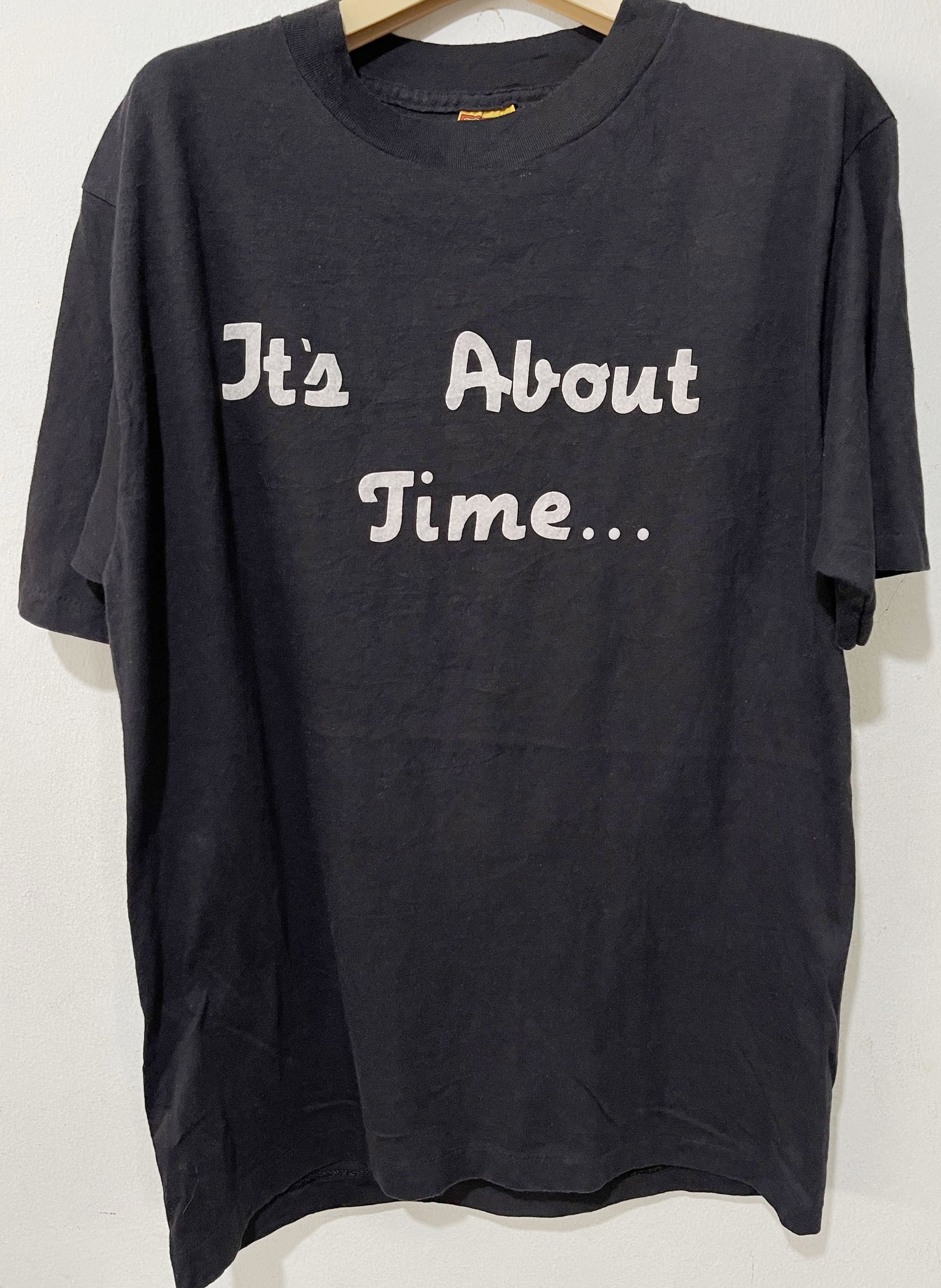 Band Tees × Vintage Vintage "It's about time" Tee Size US L / EU 52-54 / 3 - 1 Thumbnail