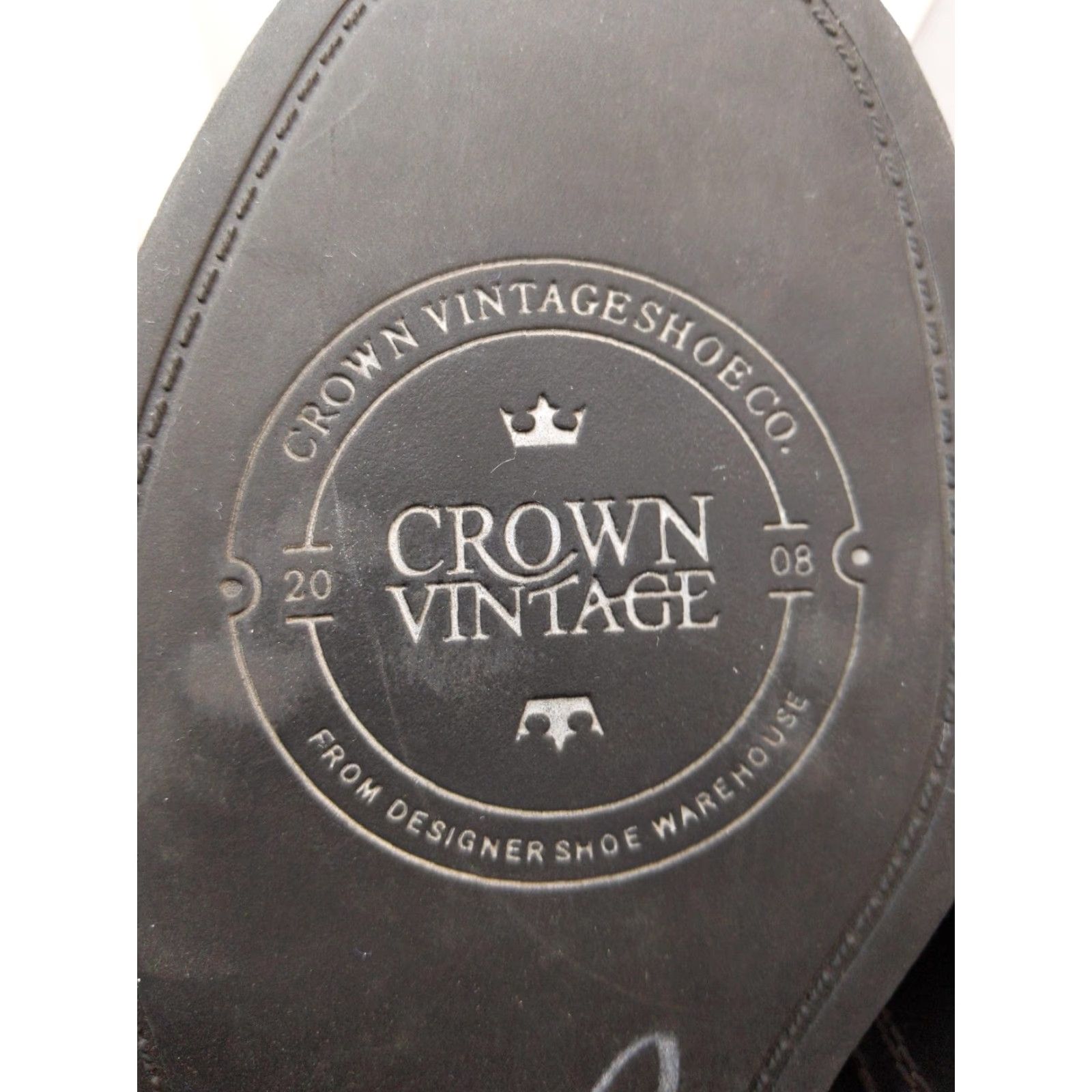 Vintage VINTAGE Crown Vintage Boots Womens 7 37.5 Black Leather Ankle Biker Buckle Booties Shoes Size US 7 / IT 37 - 6 Thumbnail