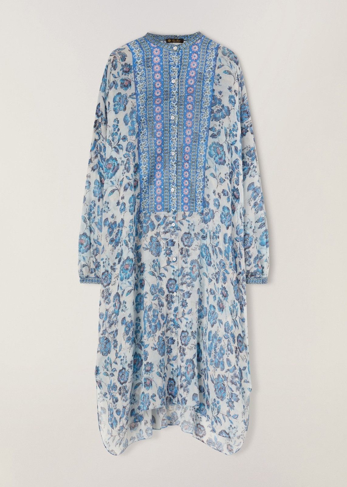 Loro Piana o1srvl11e0824 Mila Flower Midi Dress in Multicolor Size M / US 6-8 / IT 42-44 - 1 Thumbnail