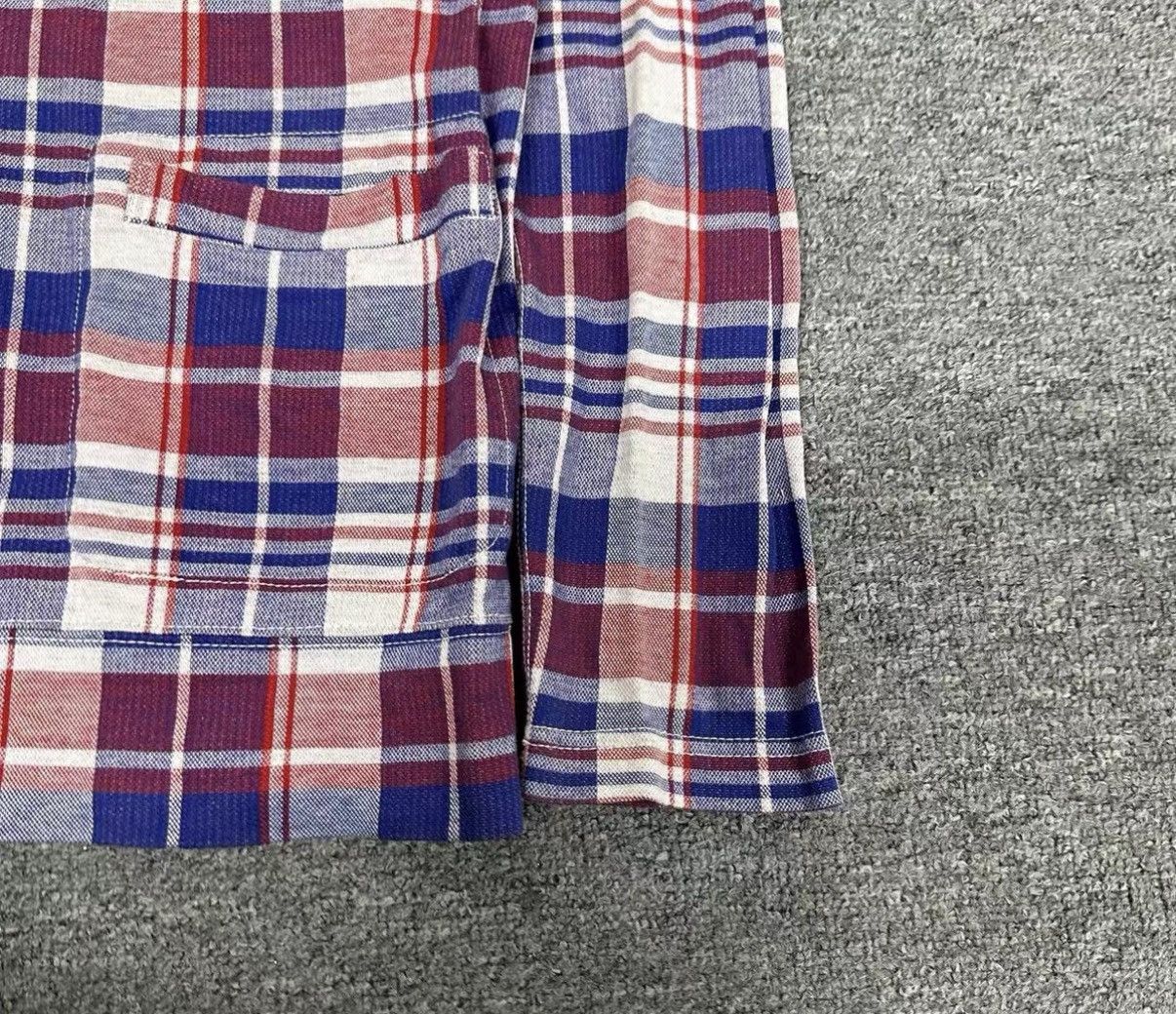 Junya Watanabe JUNYA WATANABE × CDG Plaid V-Neck Long Sleeve Shirt J16 Size US S / EU 44-46 / 1 - 3 Thumbnail