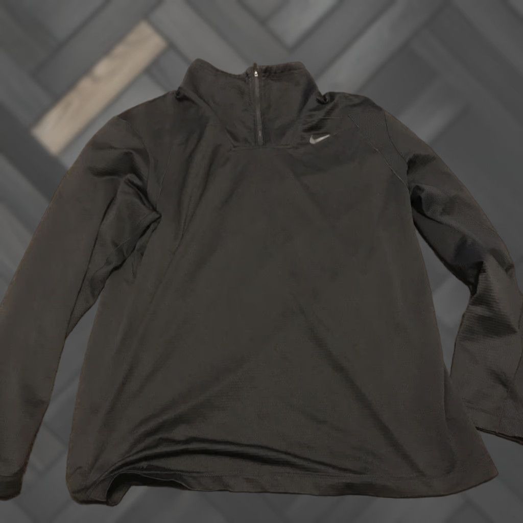 Nike Nike Dri-Fit Pullover 1/4 Zip Black Regular L Men’s Medium Nike Dri-FIT Mock Neck Zip Activewear Casual Shirt Size US L / EU 52-54 / 3 - 1 Thumbnail
