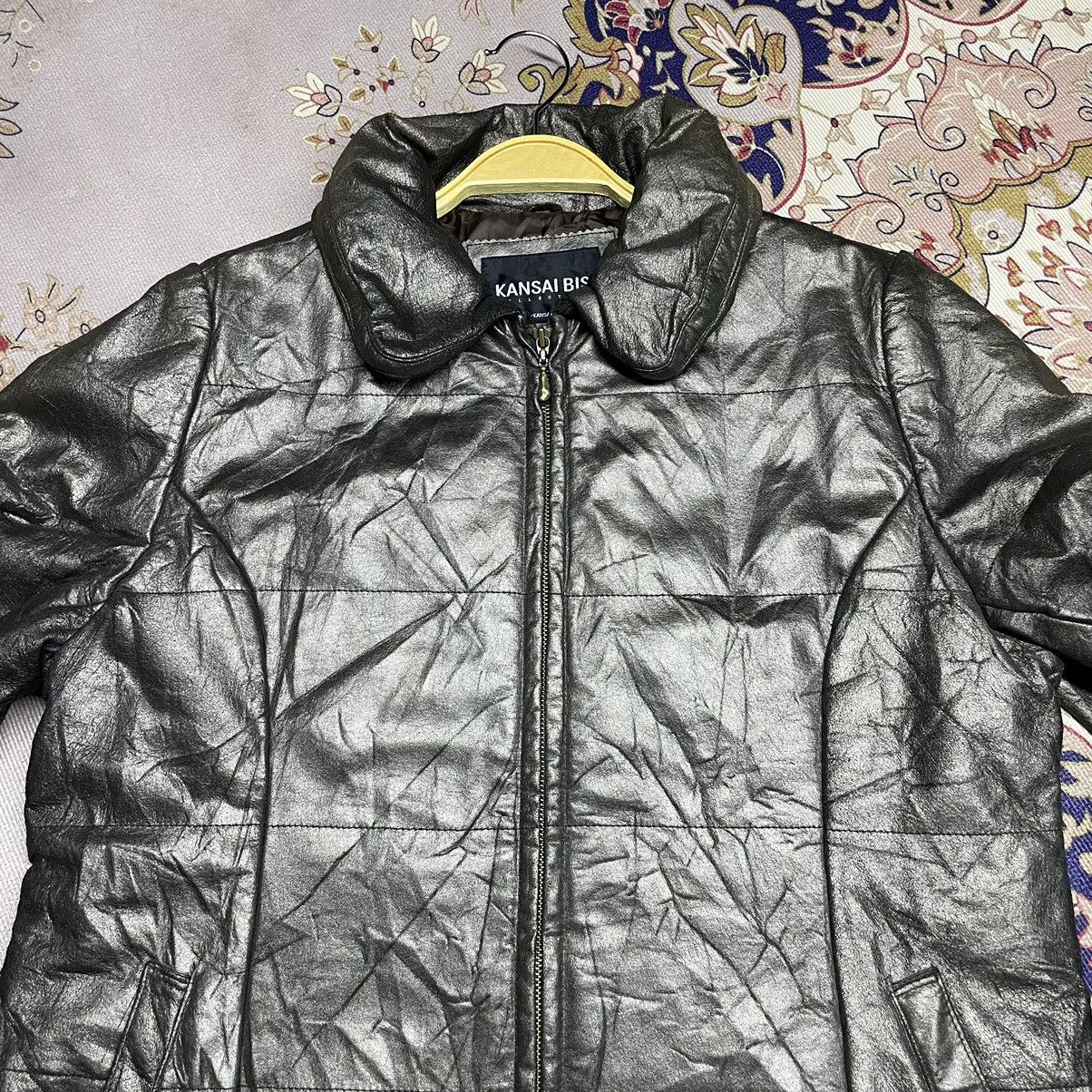 Kansai Yamamoto Kansai Bis by Kansai Yamamoto PU Leather Puffer Jacket Size M / US 6-8 / IT 42-44 - 6 Thumbnail