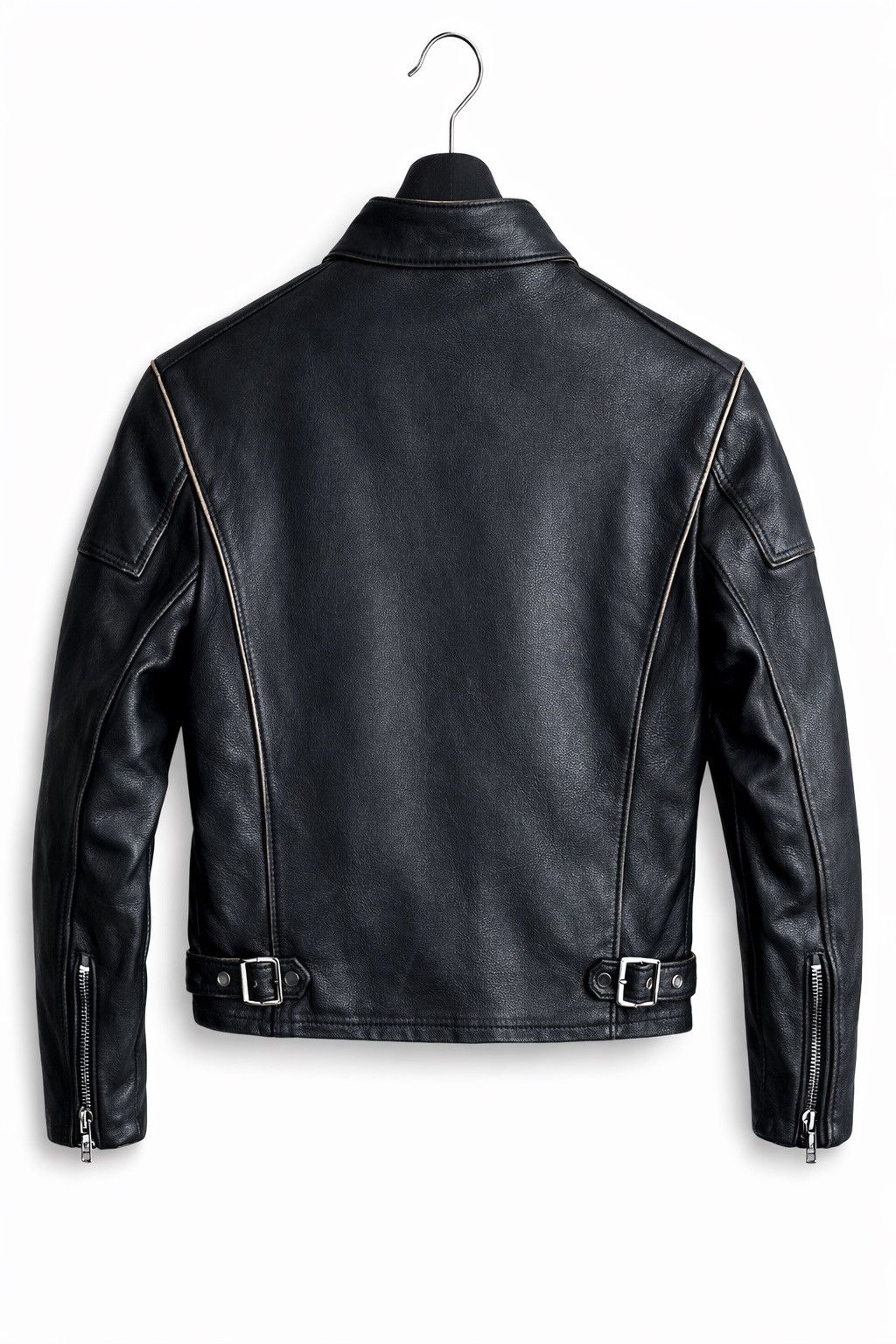 Vintage Vintage Café Racer Motorcycle Leather Jacket Distressed Size US M / EU 48-50 / 2 - 2 Thumbnail
