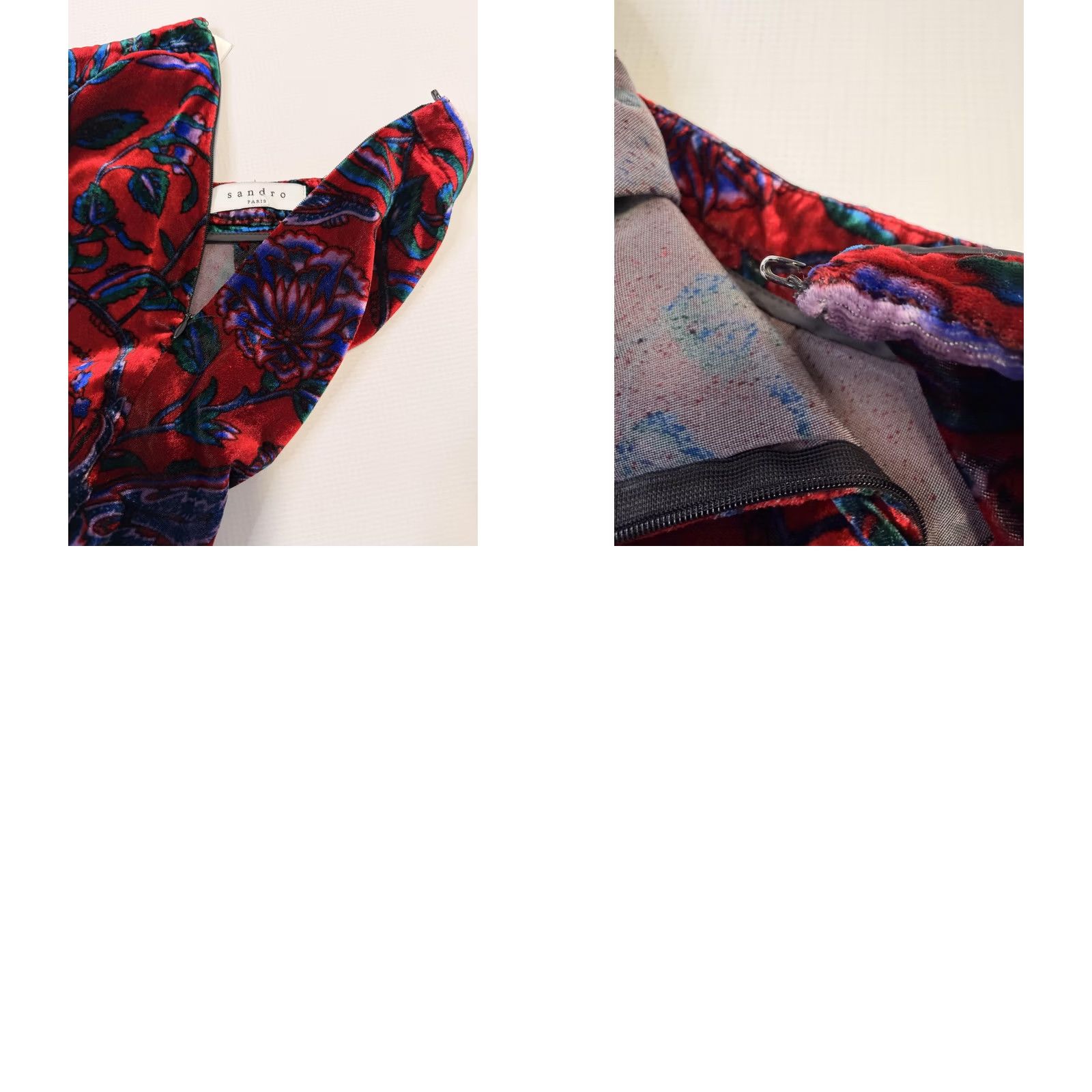 Sandro Sandro Pants Womens 36 Red Velvet Floral Wide Leg Zip Pockets Party Cocktail Pants Womens Red Velvet Floral Wide-Leg Zip Pockets 36 Mens? Size 25" / US 0 / IT 36 - 9 Thumbnail
