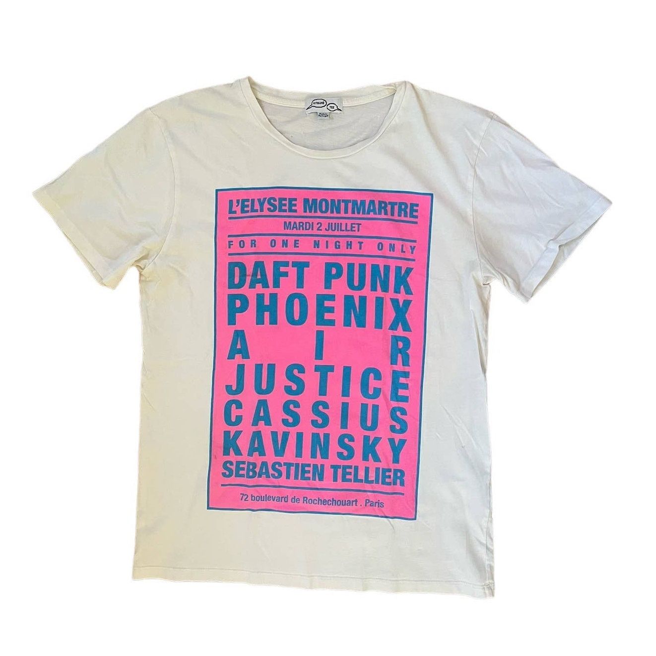 image of Andre X Maison Kitsune Dream Concert Daft Punk Tee in Pink, Women's (Size Medium)