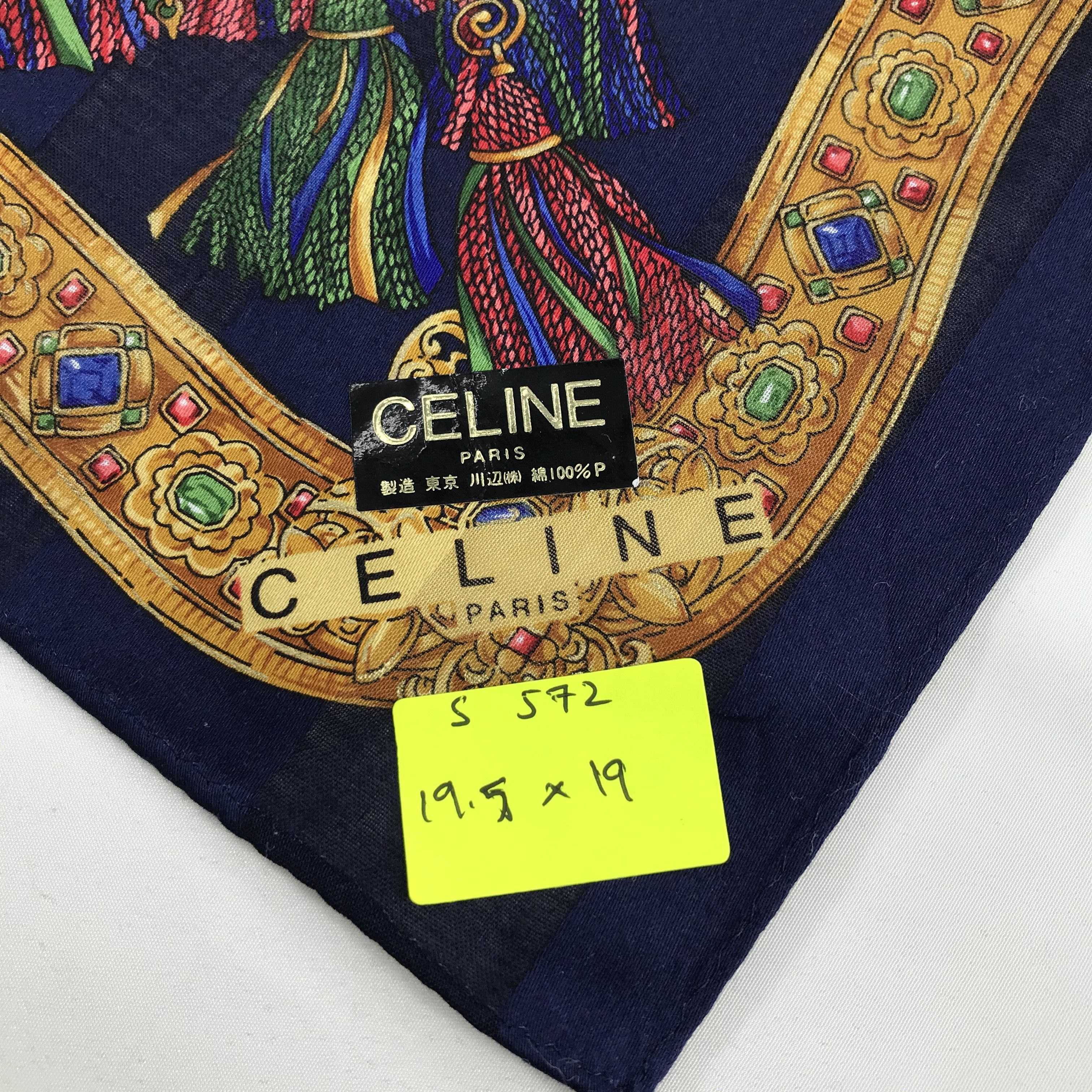 Celine × Vintage Celine Bandana / Handkerchief / Neckerchief - S572 Size ONE SIZE - 5 Thumbnail