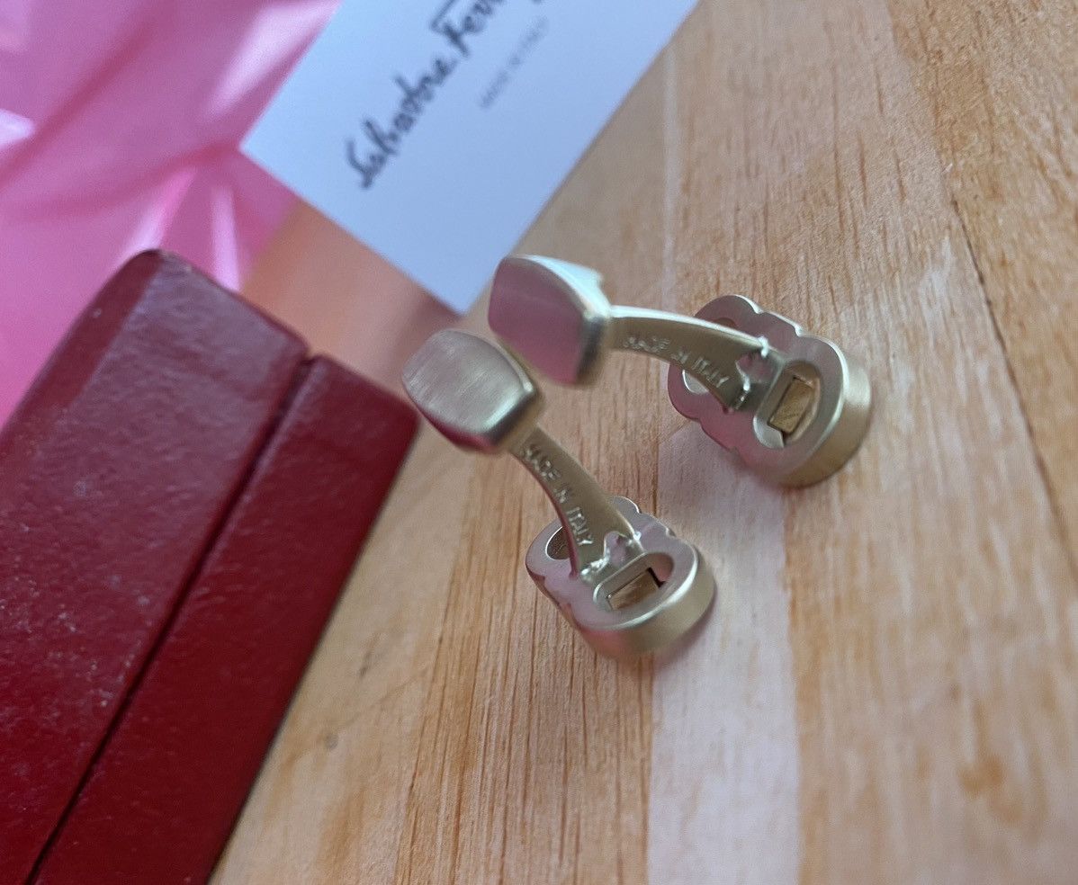 Salvatore Ferragamo Ferragamo brass gancini cuff links nwt Size ONE SIZE - 7 Thumbnail