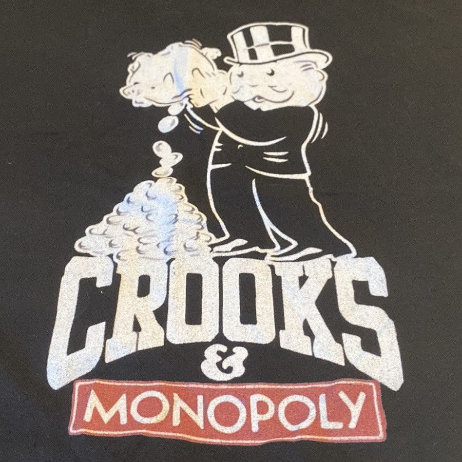Vintage Vintage, A Unique Creation, Crooks & Monopoly, Casual Tee Size ONE SIZE - 7 Thumbnail