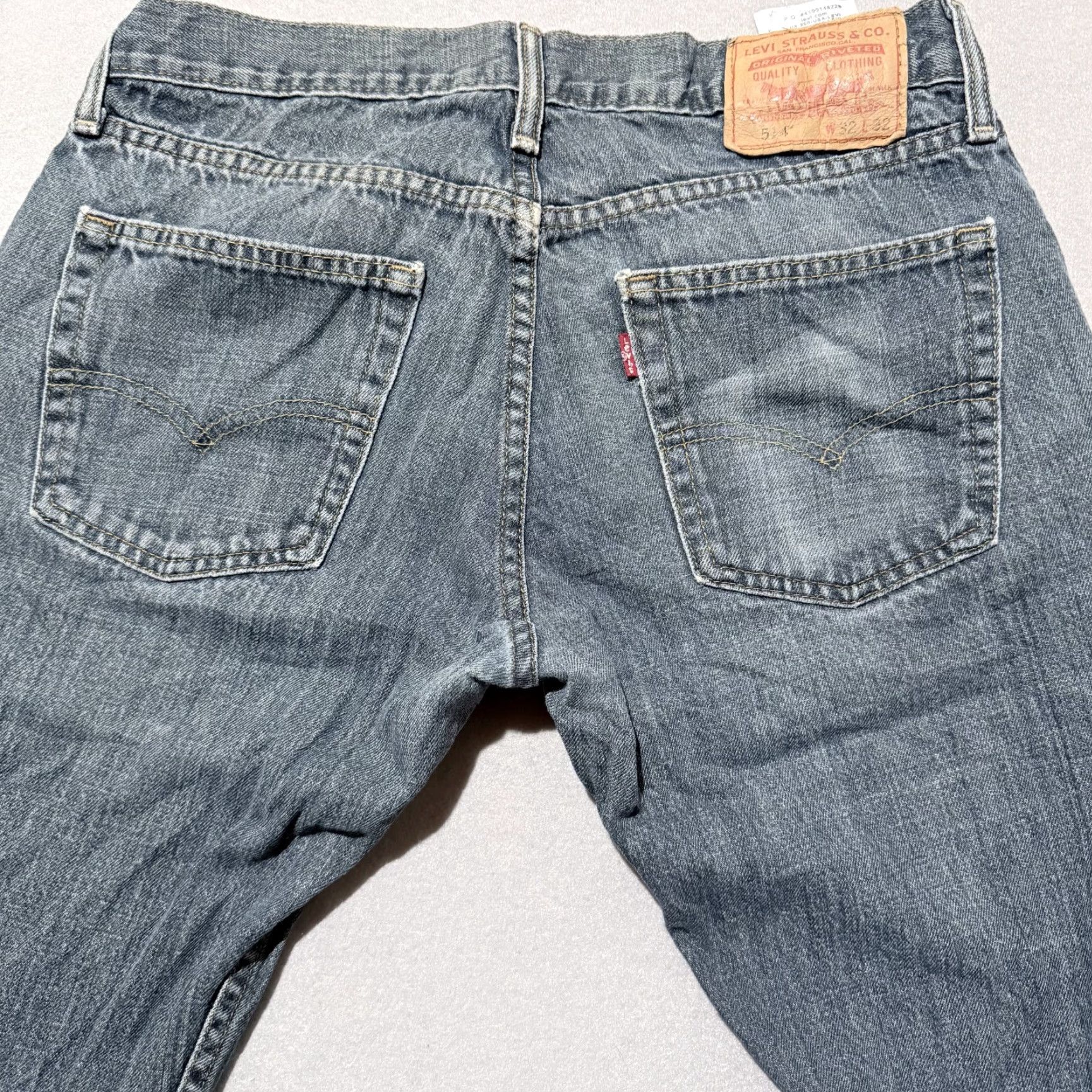 Levi's Levi's 514 Jeans Men Blue Denim Stretch Low Rise Slim Straight 32x32 - 32 Jeans Men Blue Vintage: No Size US 32 / EU 48 - 4 Thumbnail