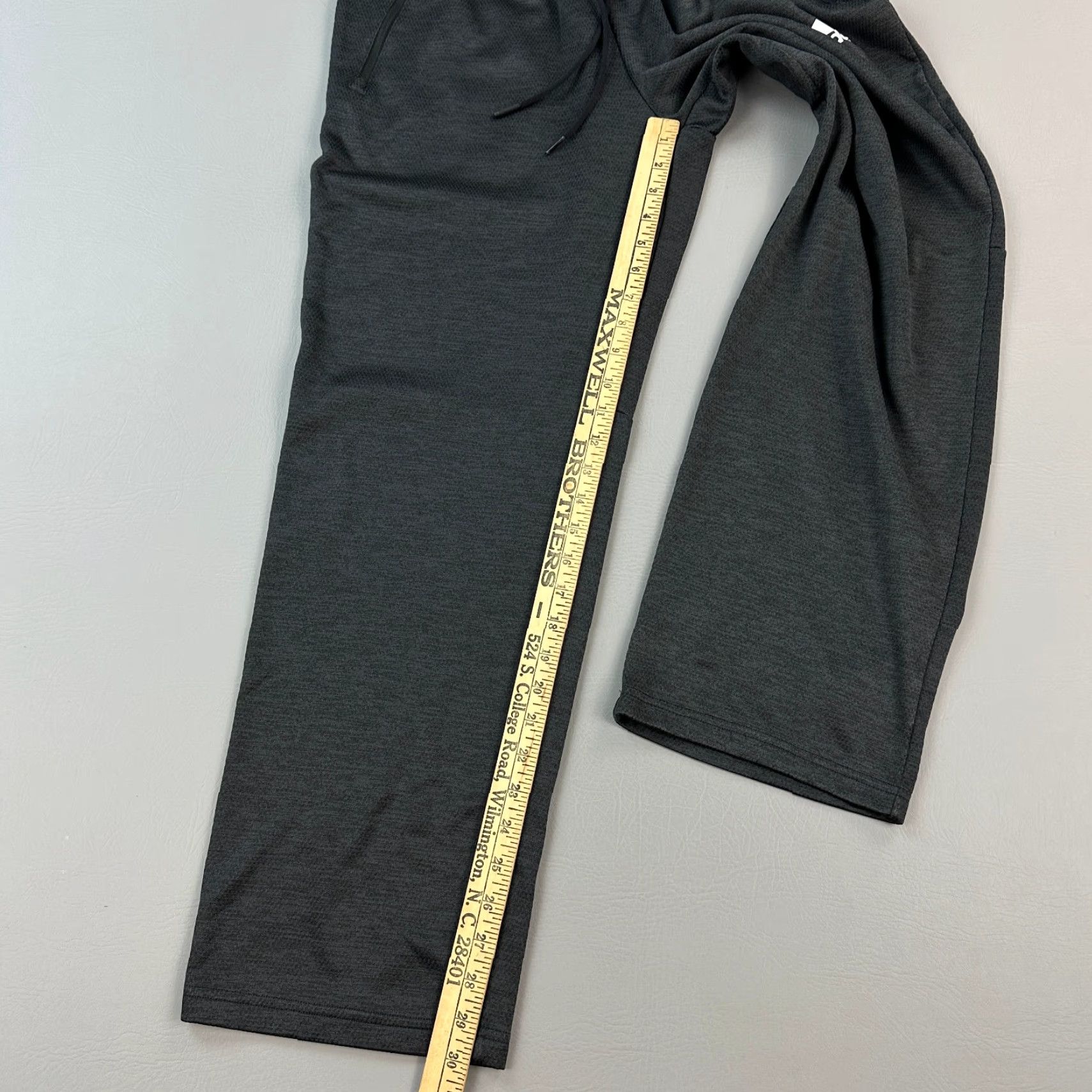 Adidas Adidas Pants Mens Large Dark Gray Climawarm Fleece Open Hem Warmup Sweatpants Size US 33 - 2 Thumbnail