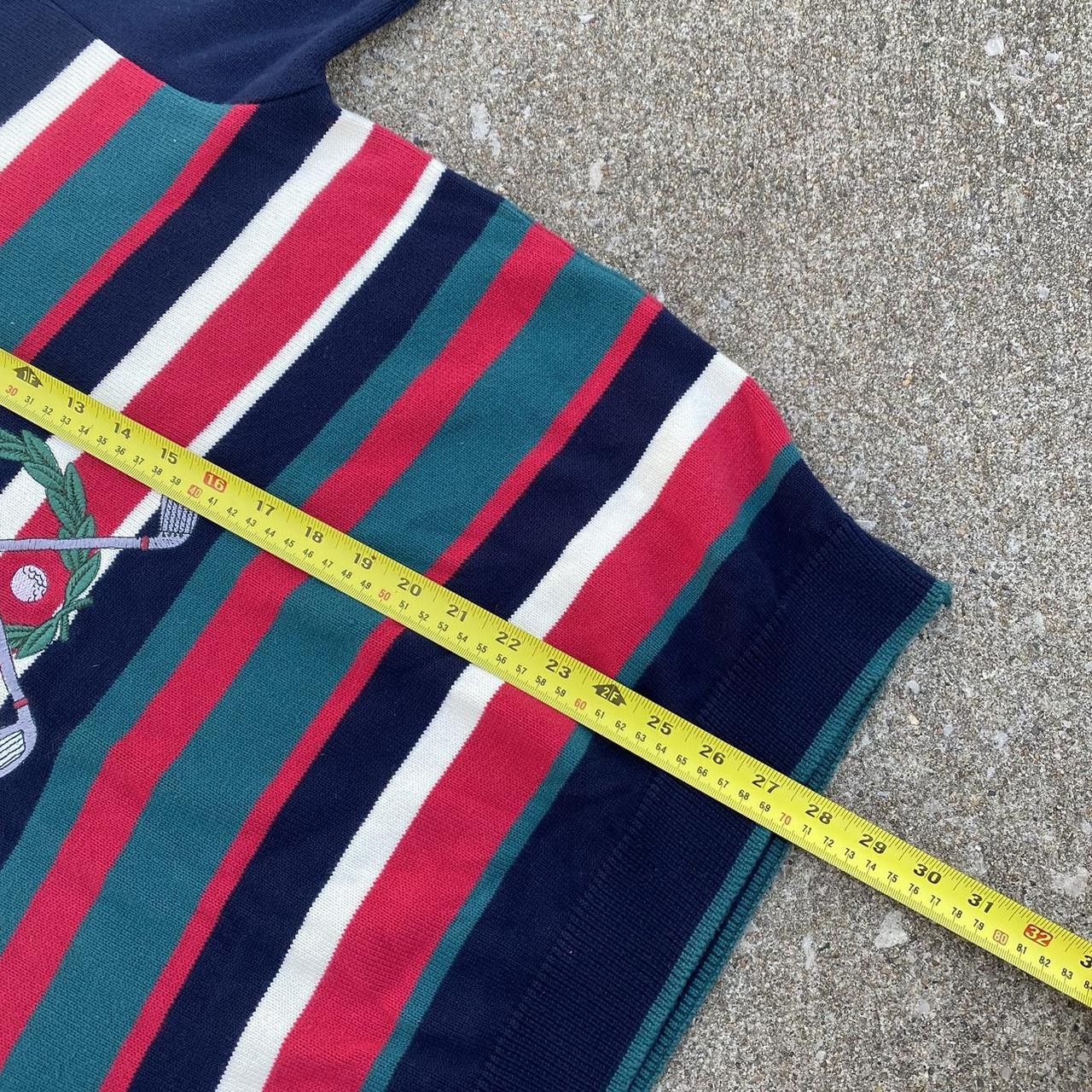 Marks & Spencer Vintage striped golf sweatshirt sweater Size US L / EU 52-54 / 3 - 5 Thumbnail