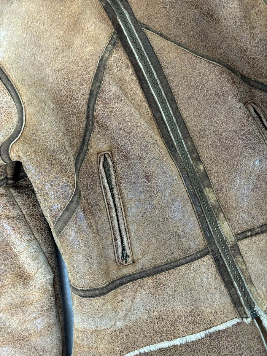 Roberto Cavalli 2000s Roberto Cavalli Brown Pure Shearling Leather Jacket Size XS / US 0-2 / IT 36-38 - 9 Thumbnail