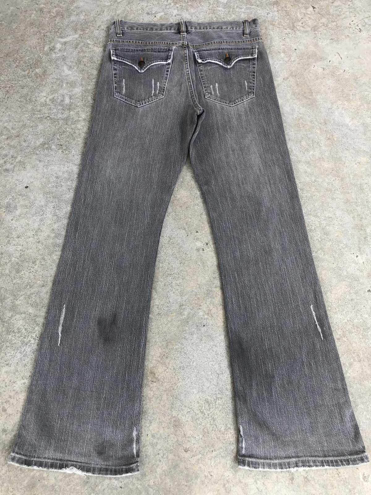 If Six Was Nine Freebeat Flared Jeans Distressed Jeans Size US 31 - 2 Thumbnail