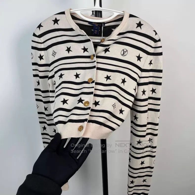 Louis Vuitton Louis Vuitton Star striped knit cardigan sweater Size S / US 4 / IT 40 - 3 Thumbnail
