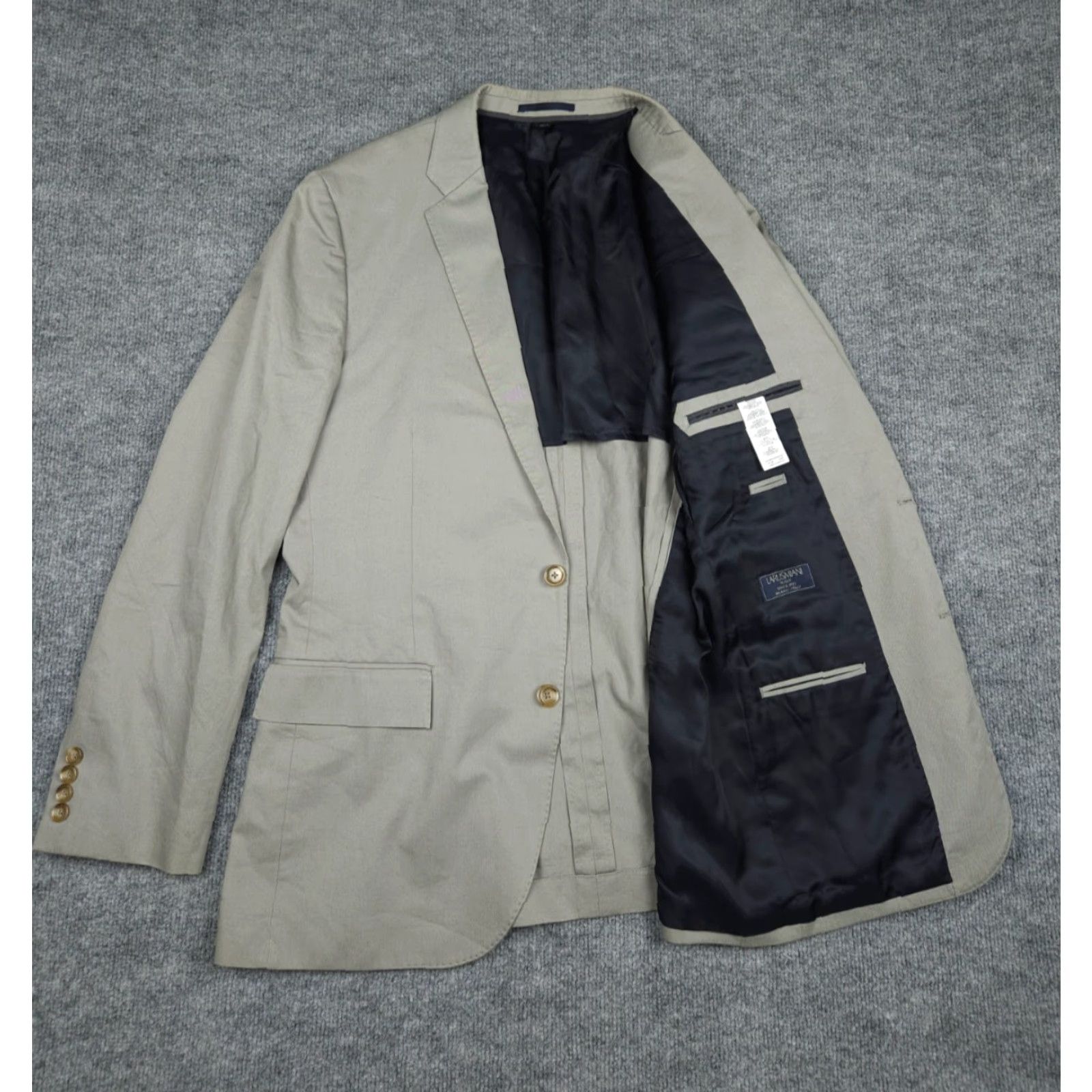 J.Crew JCrew Ludlow Blazer Jacket Men 42R Gray 2-Button Cotton Slim Single-Breasted Blazer Size 42R - 4 Thumbnail