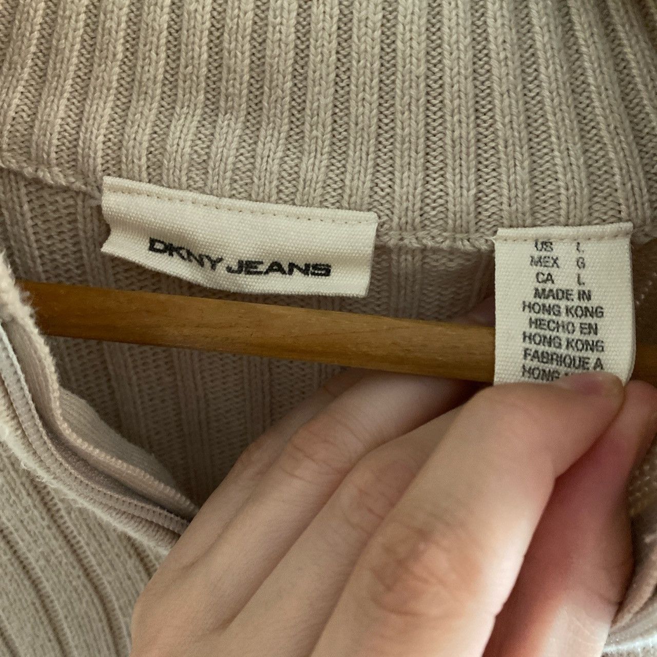 DKNY DKNY zip up sweater Size US L / EU 52-54 / 3 - 3 Thumbnail