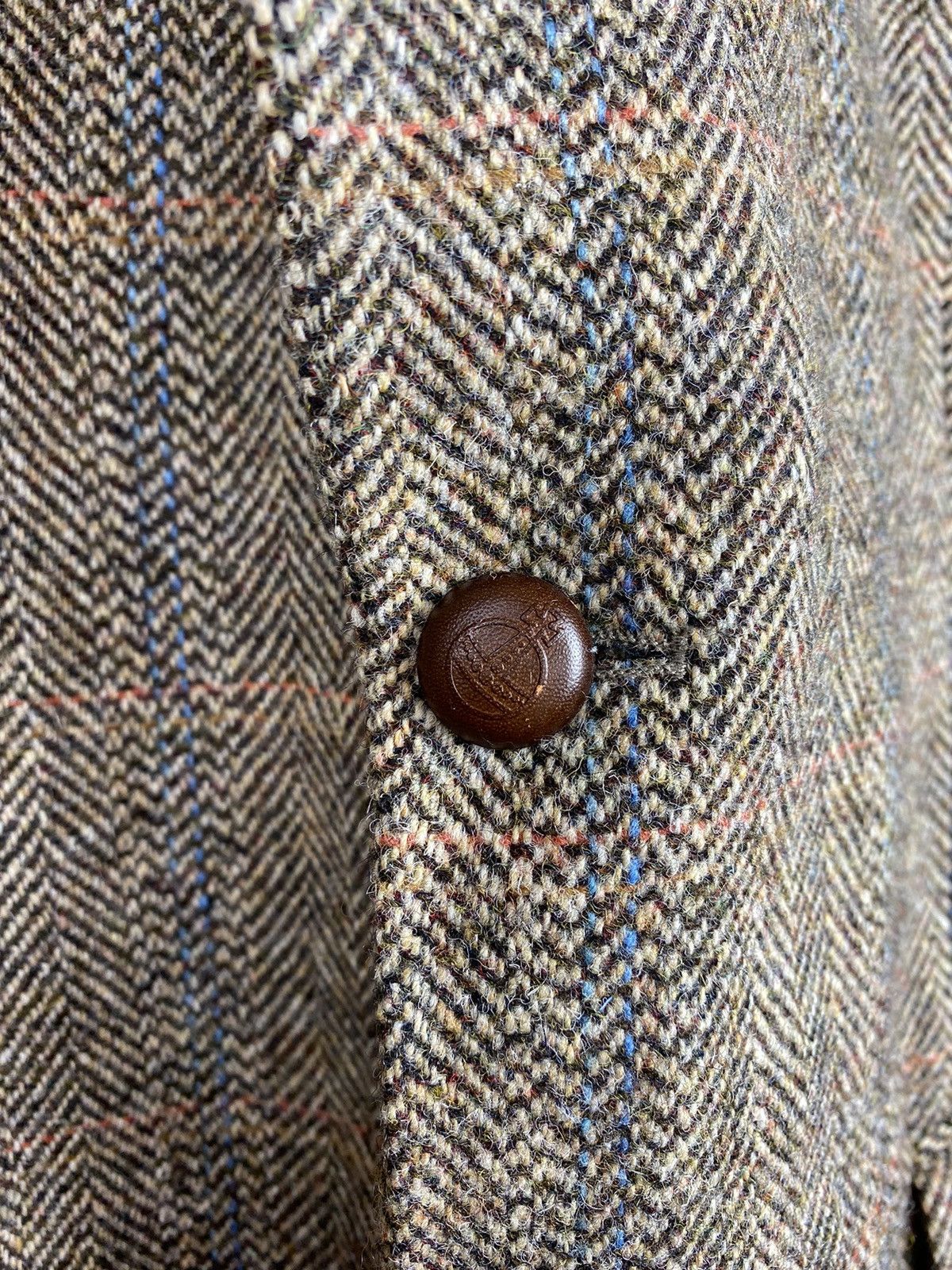 Harris Tweed Barutti Harris Tweed Herringbone wool blazer jacket Size 44R - 9 Thumbnail