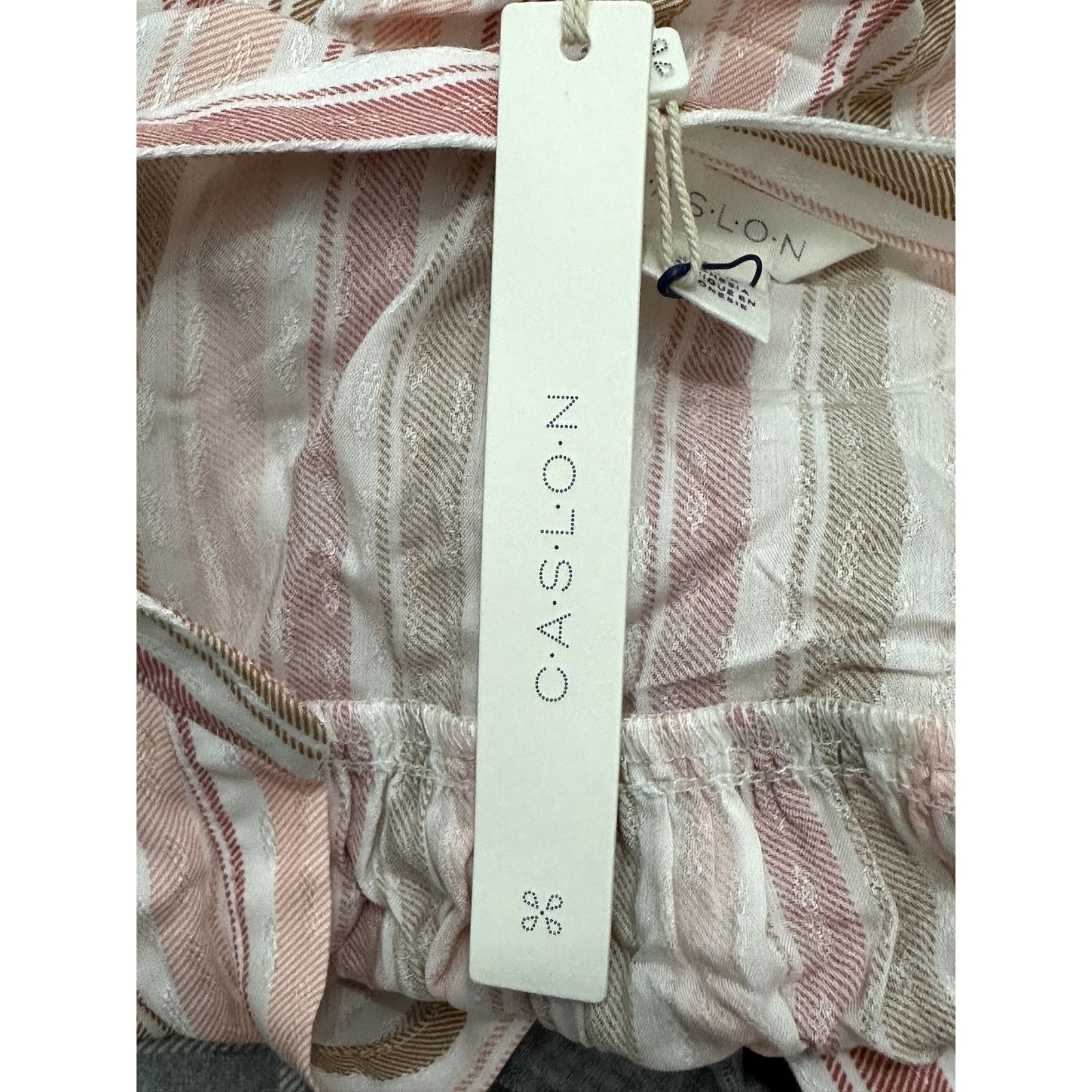Other Caslon Tank Blouse Breezy Sleeveless Striped Pink/Brown S Size S / US 4 / IT 40 - 7 Thumbnail