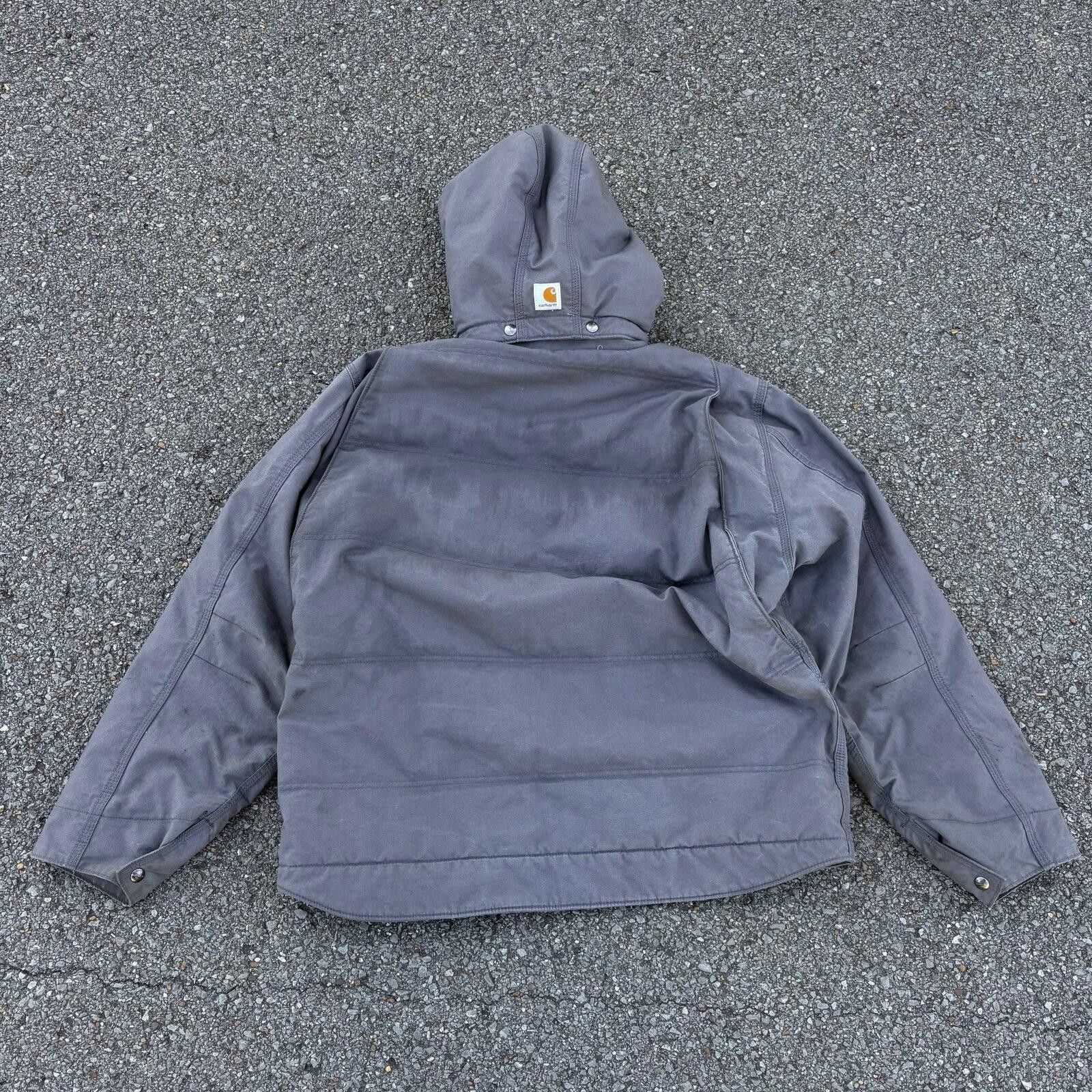 Carhartt Vintage 90s gray carhartt jacket Size US XL / EU 56 / 4 - 2 Thumbnail