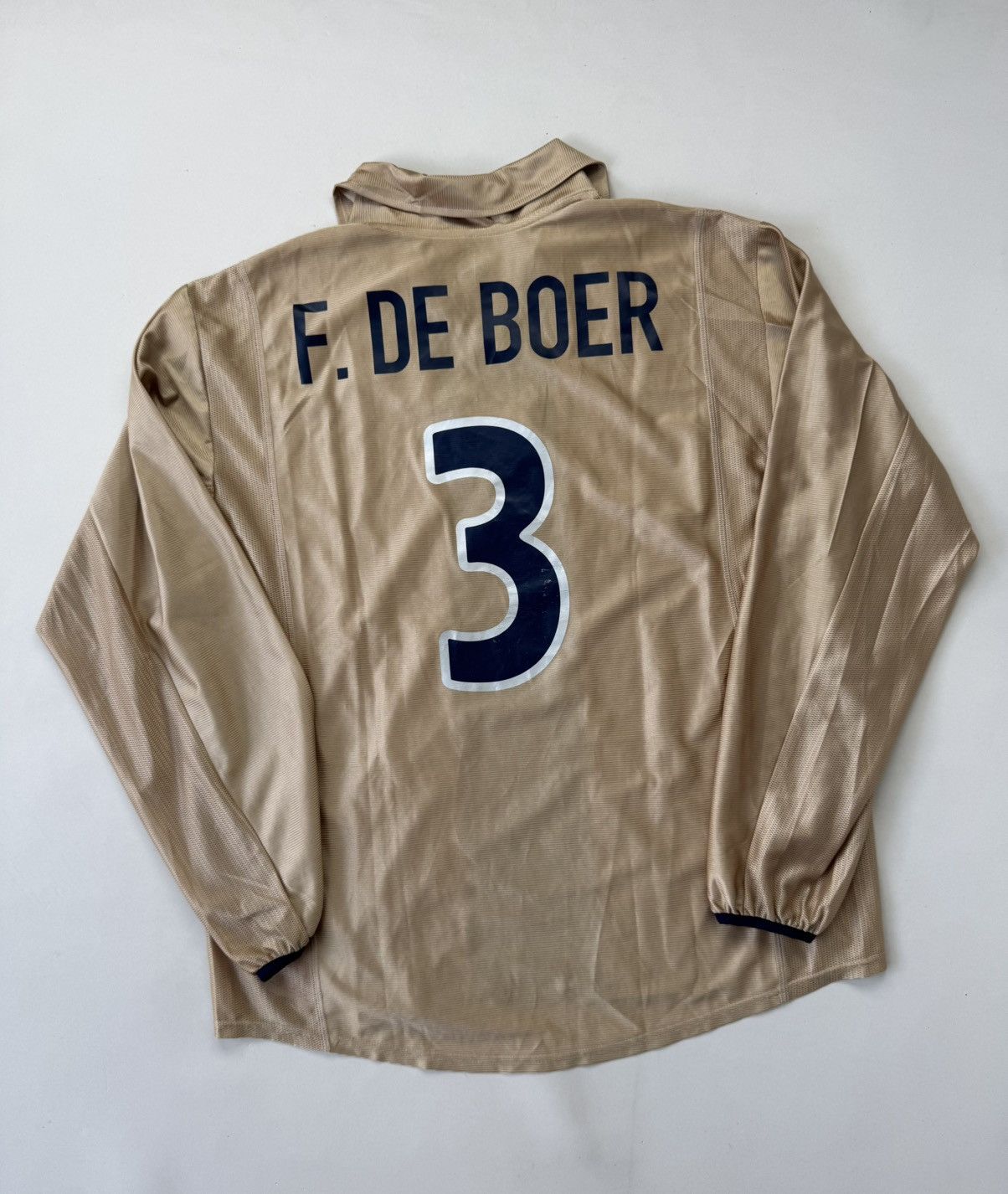 Nike Barcelona 2002 Away Match Issue Jersey Original F.De Boer 3 Size US L / EU 52-54 / 3 - 2 Thumbnail