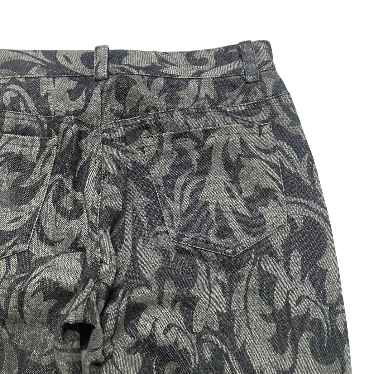 Japanese Brand BLACK PEACE NOW Tribal Coated Flare Pants Size US 28 / EU 44 - 10 Thumbnail