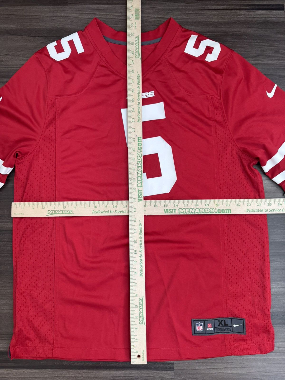 Nike San Francisco 49ers Trey Lance 5 NFL Factory Misprint Jersey Size US XL / EU 56 / 4 - 7 Thumbnail