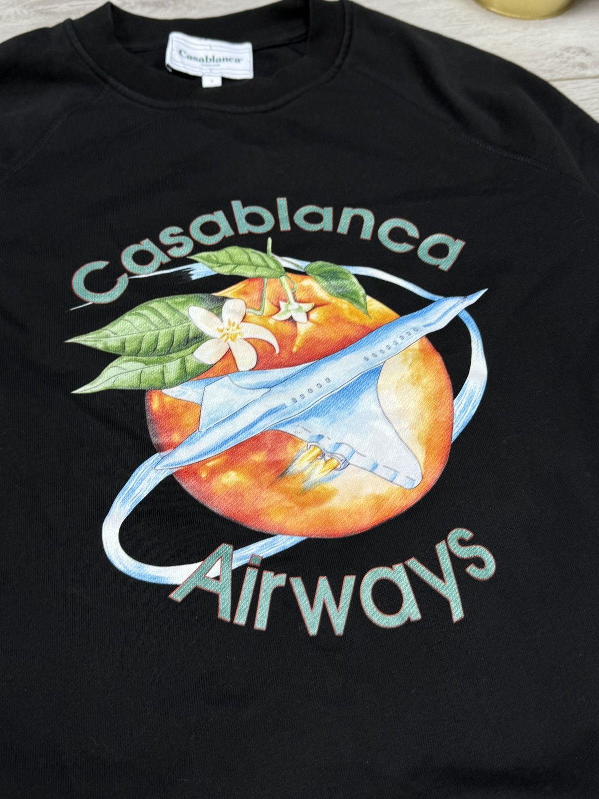 Casablanca Casablanca Airways Tennis Club Sweatshirt Size S orange Size US S / EU 44-46 / 1 - 3 Thumbnail
