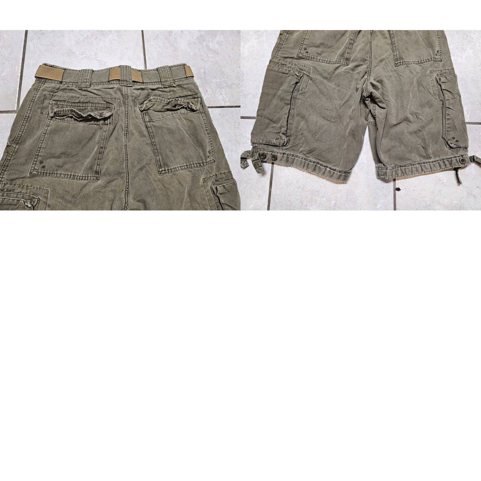 Abercrombie & Fitch VINTAGE Abercrombie & Fitch Cargo Shorts Mens 30 Green Belt Included Cargo Shorts 30 in Waist 23 in Out Side Leg Mens Size US 30 / EU 46 - 8 Thumbnail