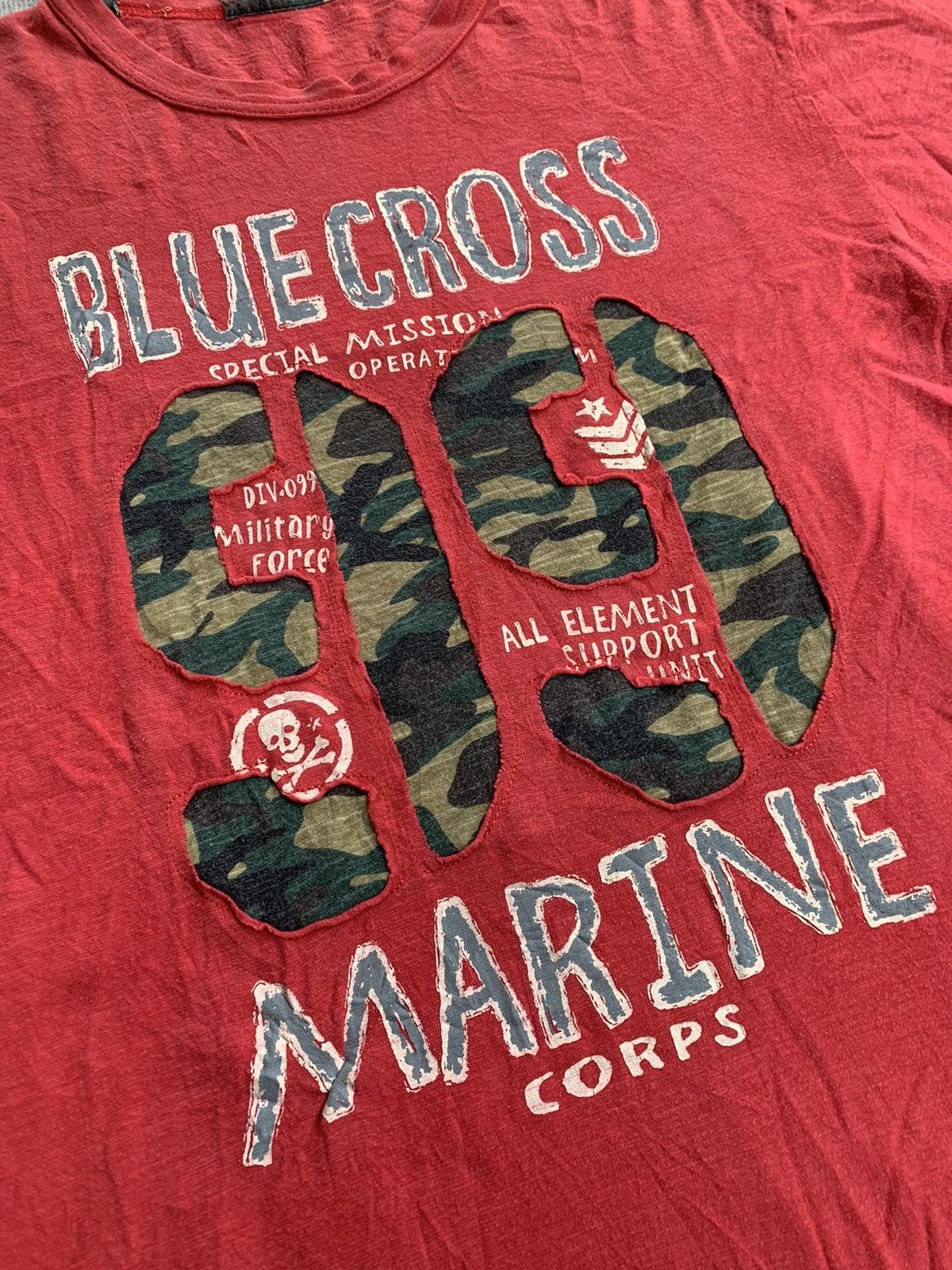 20471120 2000s Blue Cross Military Tshirt Size US L / EU 52-54 / 3 - 3 Thumbnail