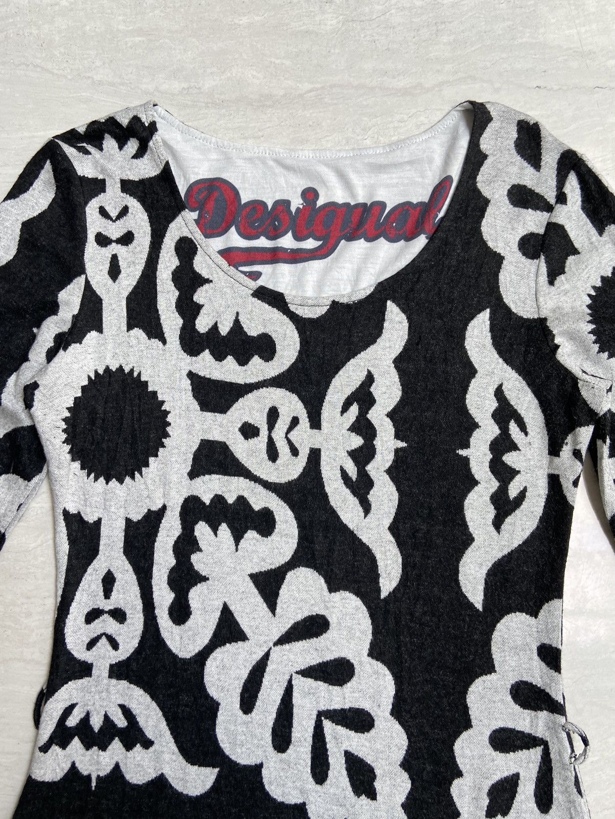 Desigual DESIGUAL Motive Midi Dress Size XS / US 0-2 / IT 36-38 - 9 Thumbnail