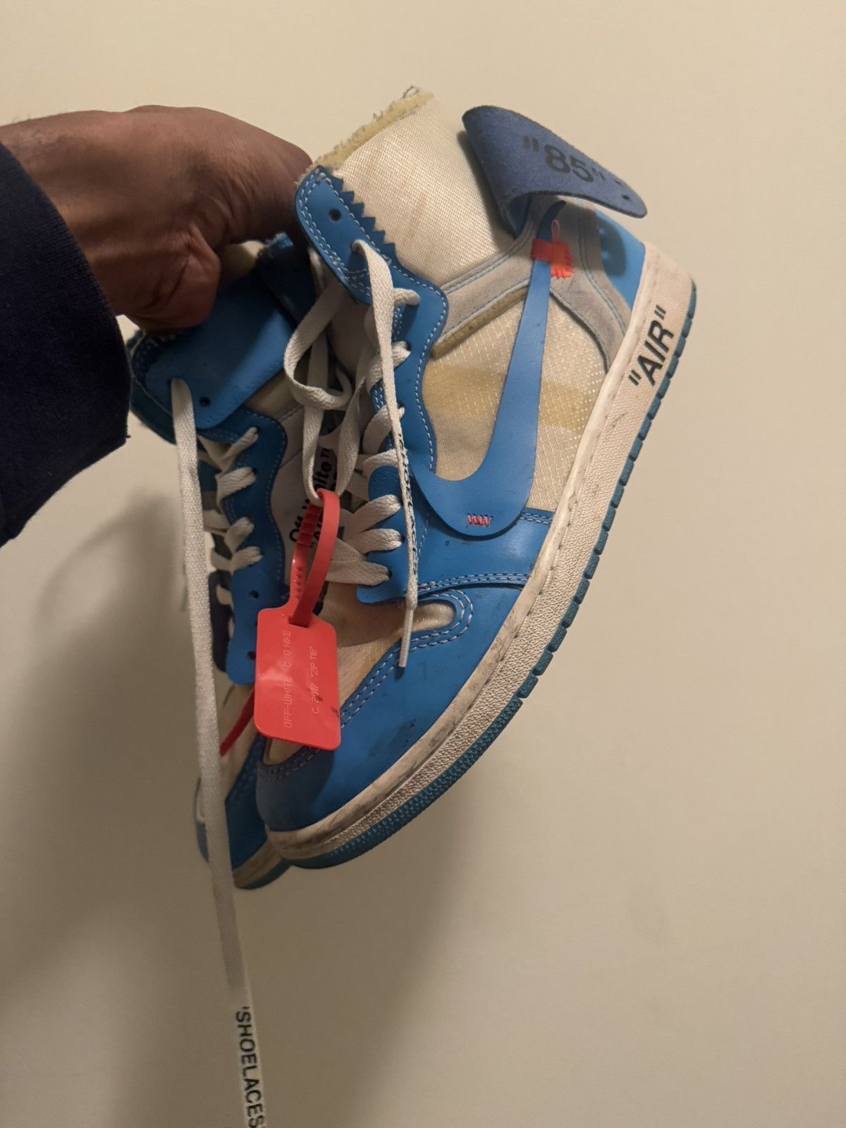 Nike Off white 1 Jordan UNC Size US 11 / EU 44 - 8 Thumbnail