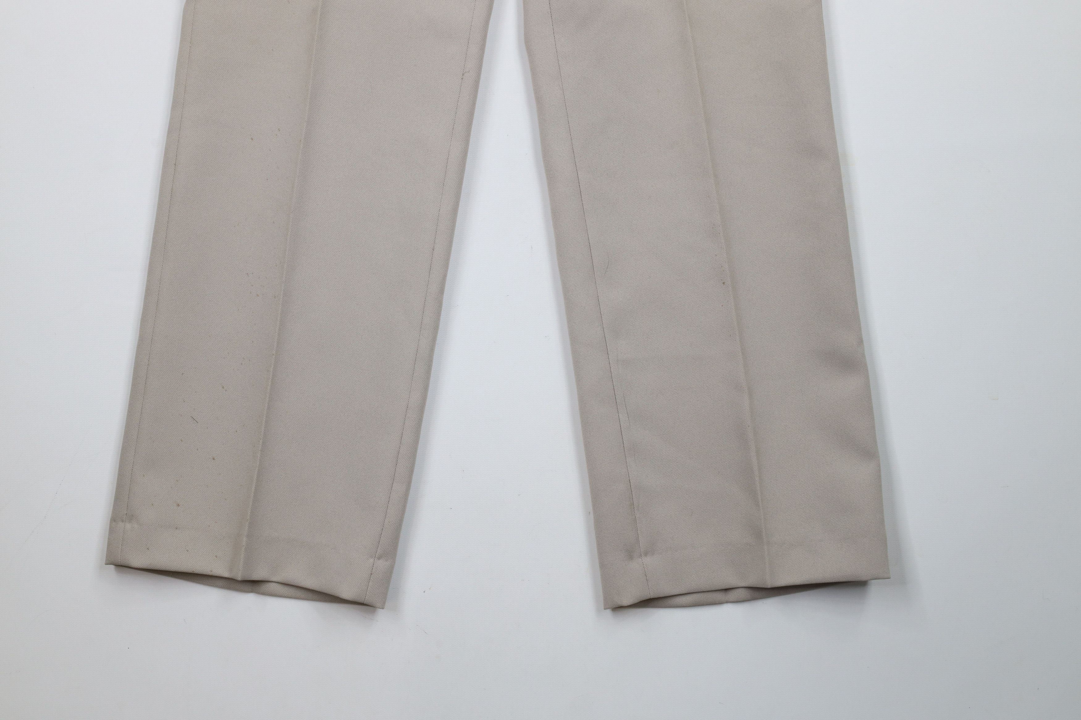 Vintage Vintage 70s Streetwear Knit Flared Wide Leg Chino Pants Size US 32 / EU 48 - 4 Thumbnail