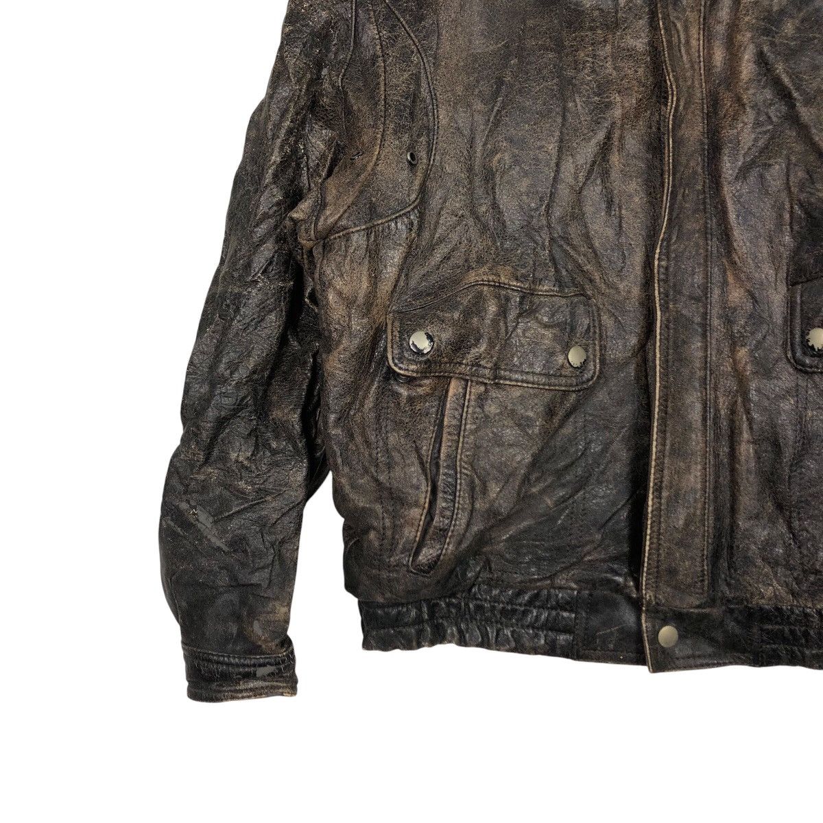 Japanese Brand 📌Vintage Genuine Leather Jacket Biker Wear Issey Miyake Size US M / EU 48-50 / 2 - 5 Thumbnail