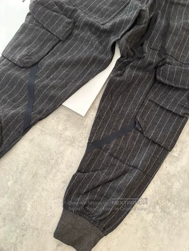 Greg Lauren Greg Lauren size S Dark Gray Striped Wool and Cashmere Ble Size US 27 - 3 Thumbnail