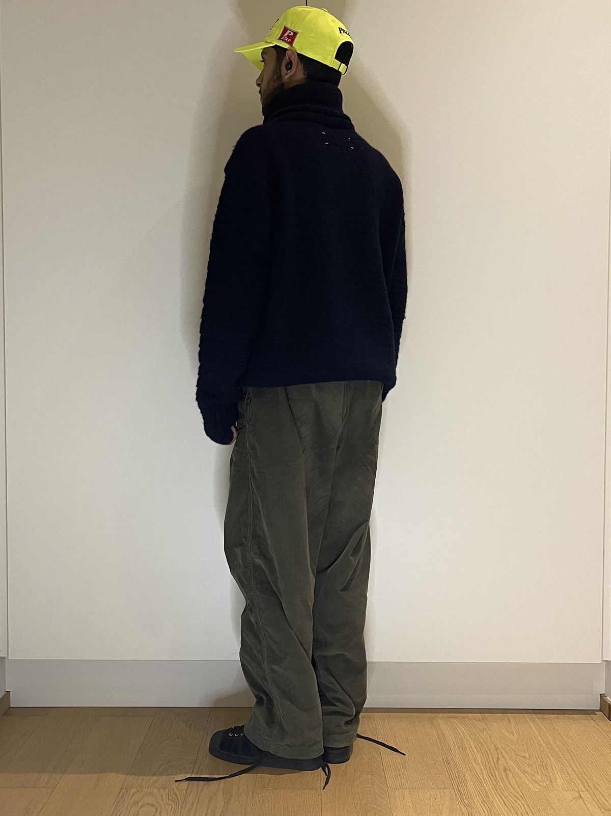 Maison Margiela Maison Margiela AW06 Navy Wool Shawl Collar Knit Sweater Size US L / EU 52-54 / 3 - 12 Thumbnail