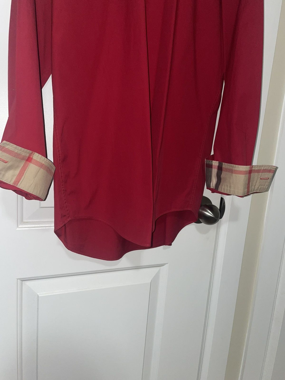 Burberry Red Burberry button up Size US M / EU 48-50 / 2 - 4 Thumbnail