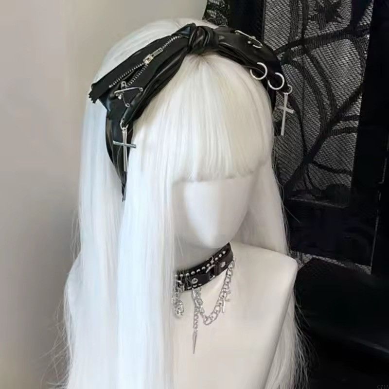 Other Y2K Gothic Punk Bow Headband / Harajuku Hair Accessory Size ONE SIZE - 4 Thumbnail
