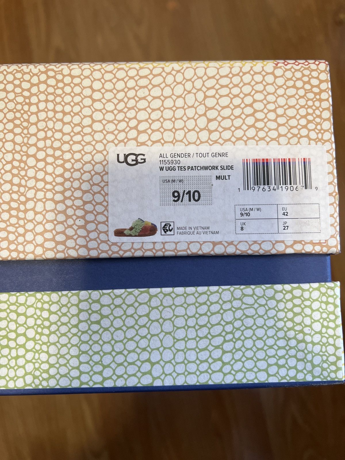 Ugg patchwork slide new arrivals