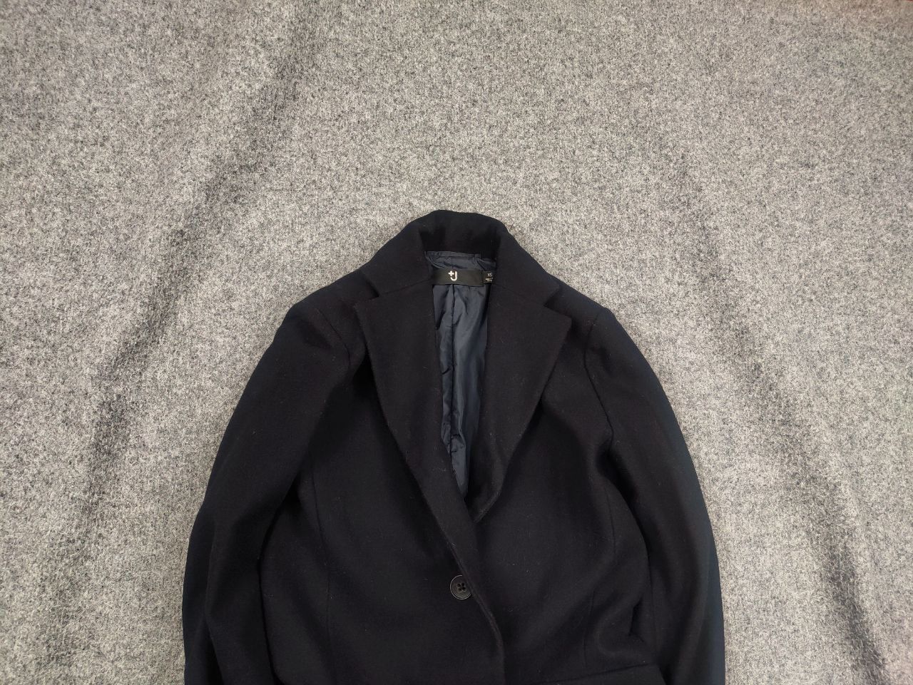 Jil Sander Jil Sander +J x Uniqlo Navy blue Wool Coat Womens Jacket Size S / US 4 / IT 40 - 3 Thumbnail