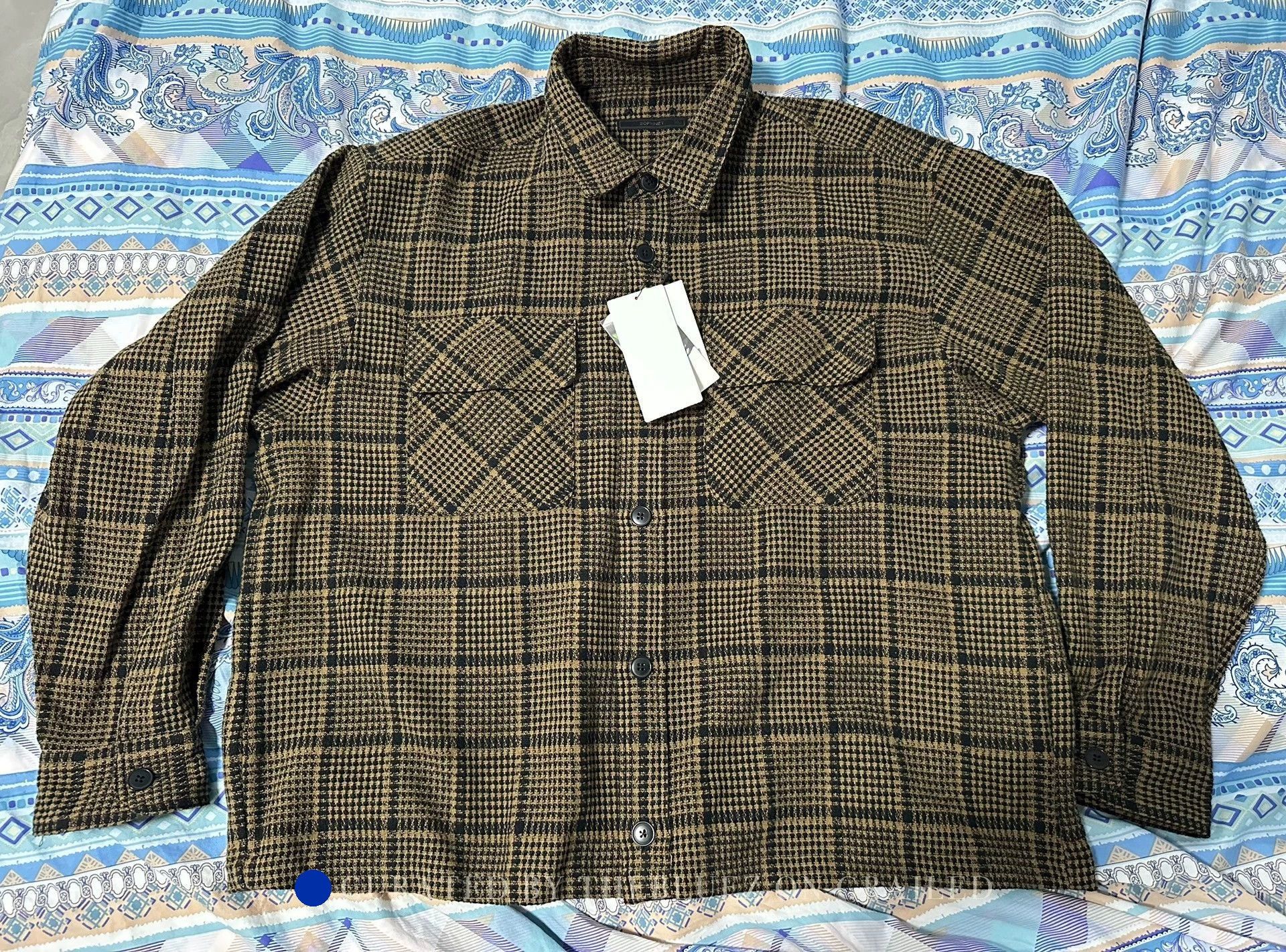 Sophnet. Multi Tweed Check CPO Shirt in XL Size US XL / EU 56 / 4 - 1 Thumbnail