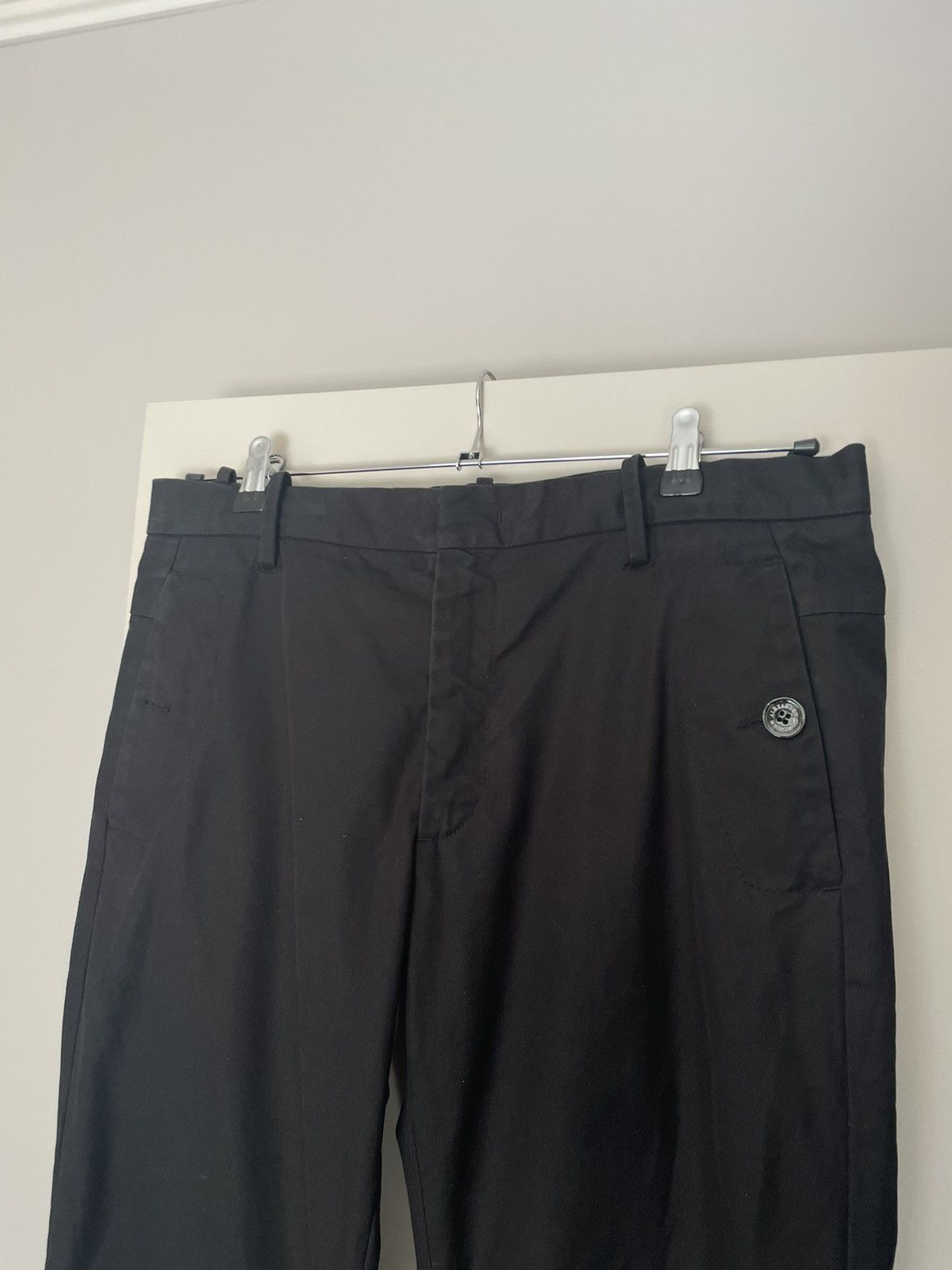 Alexander McQueen 2000s Low Waisted Black Cotton Pants Size US 34 / EU 50 - 3 Thumbnail