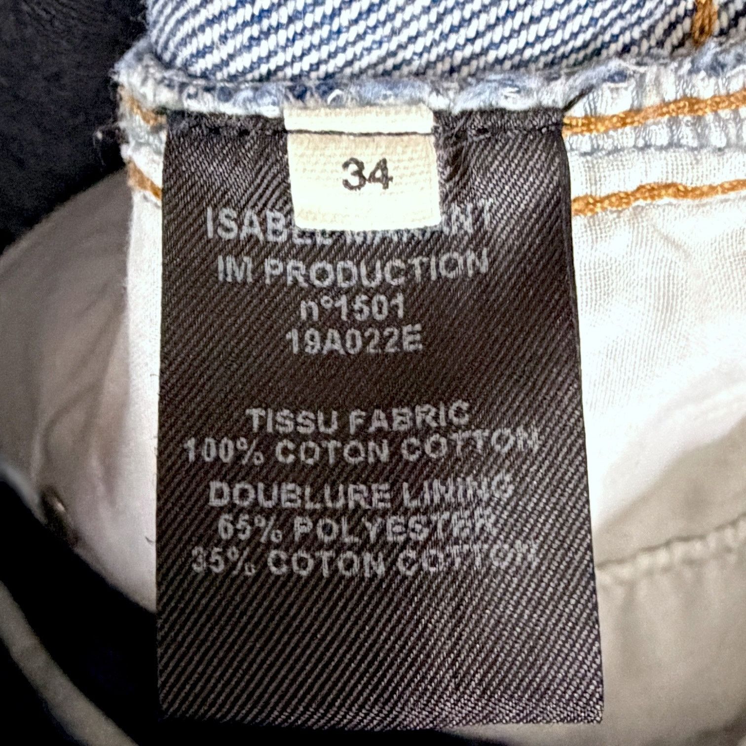 Isabel Marant Etoile Isabel Marant Etoile Straight Leg High Rise Jeans Light 34 Size 26" / US 2 / IT 38 - 8 Thumbnail