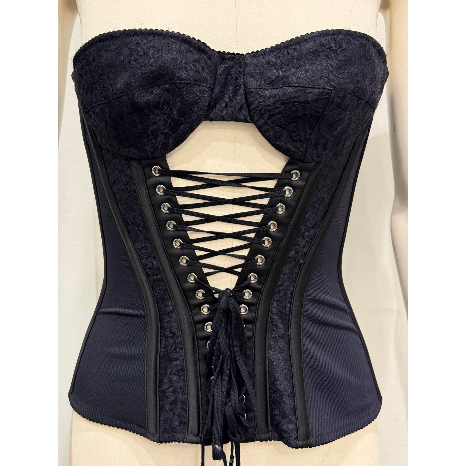 Dolce & Gabbana A/W2023 Dolce & Gabbana lace-up corset top Size S / US 4 / IT 40 - 2 Thumbnail