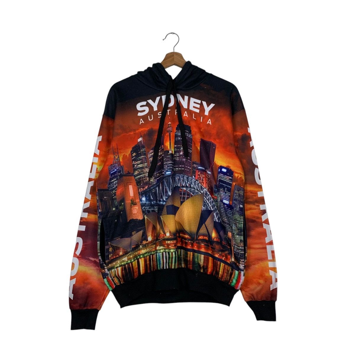 Japanese Brand HOXLEY AUSTRALIA Fullprint Polyester Hoodies #1960-C85 Size US L / EU 52-54 / 3 - 7 Thumbnail
