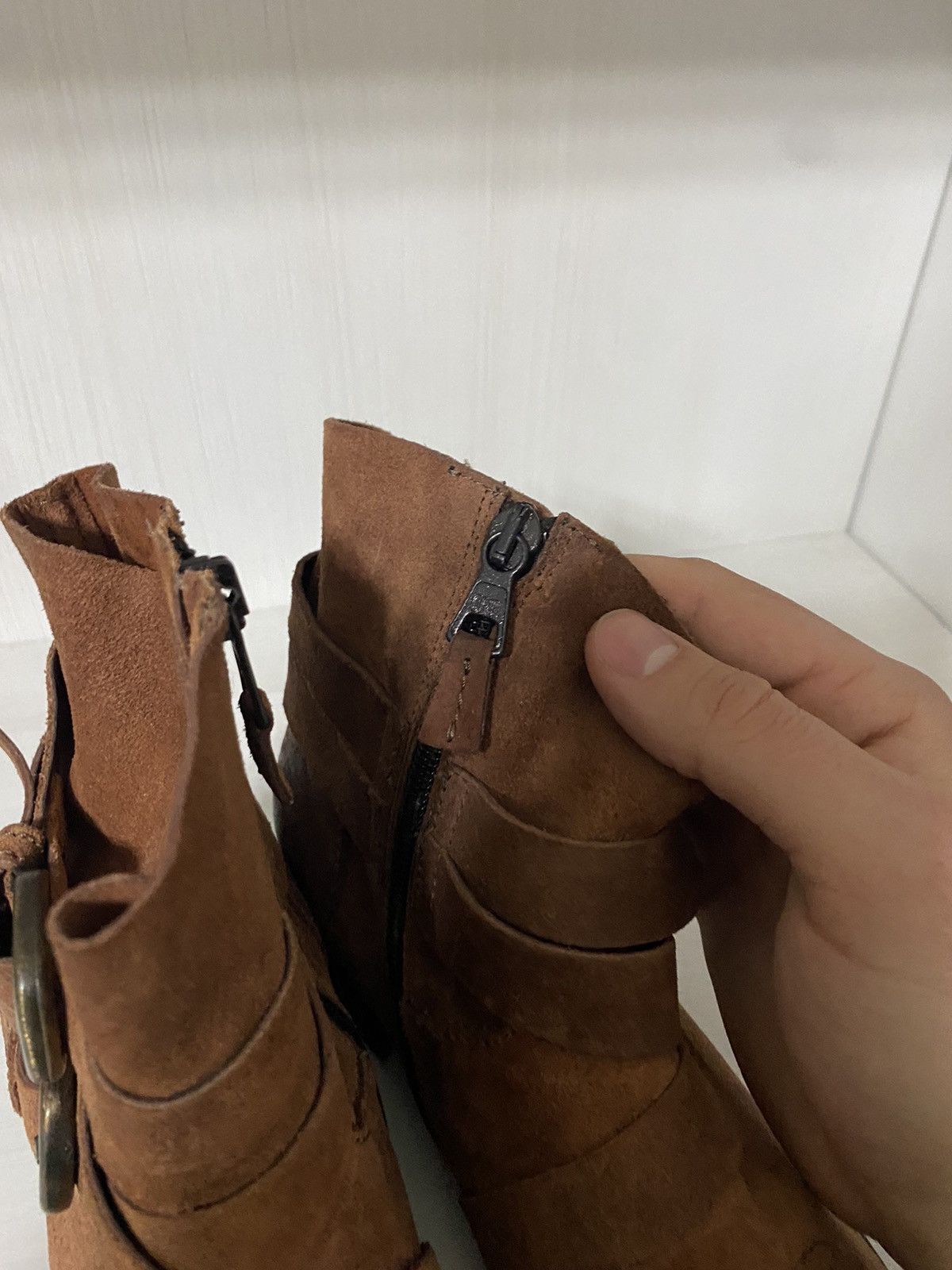 If Six Was Nine Vintage AS 98 Guidi Style High Leather Biker Boots Japanese Size US 6.5 / EU 39-40 - 9 Thumbnail