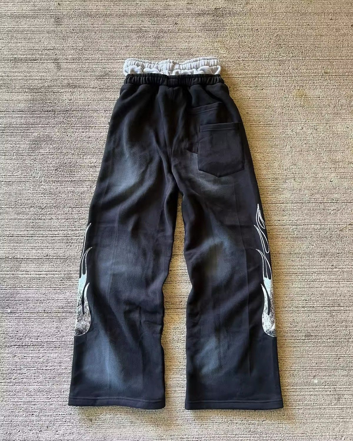 Vintage Retro Double Waisted Embroidered Letter Sweatpants Size US 36 / EU 52 - 2 Thumbnail